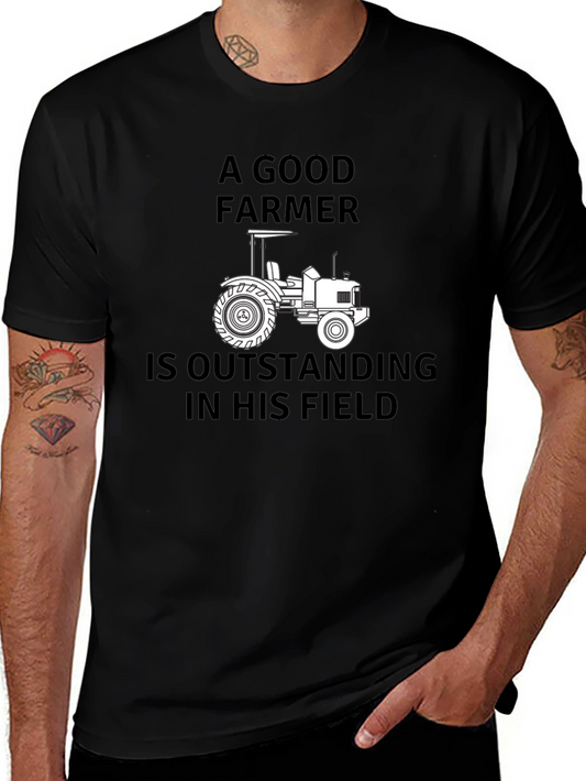 A Good Farmer T-Shirt Funny Tractor Tee