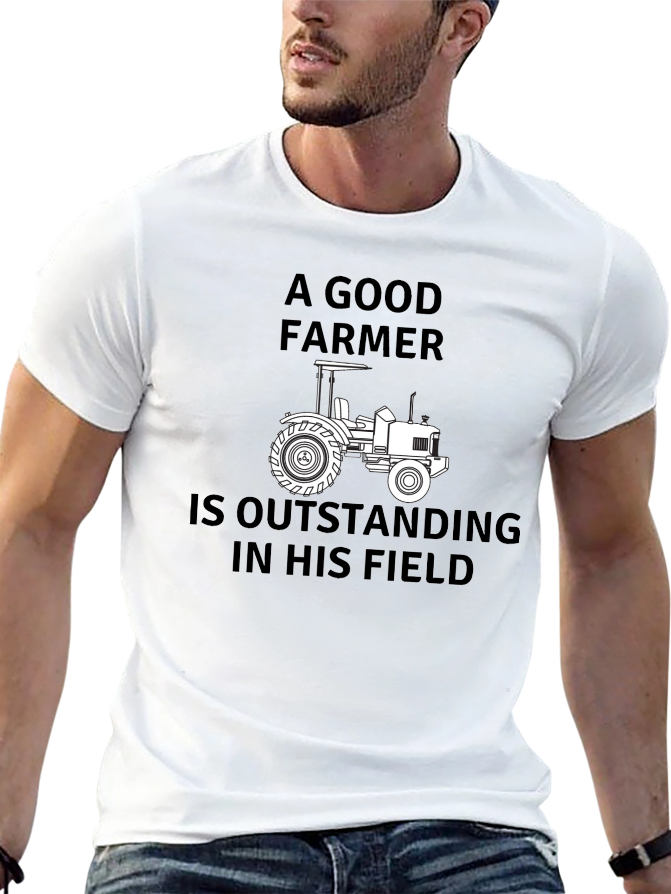 A Good Farmer T-Shirt Funny Tractor Tee