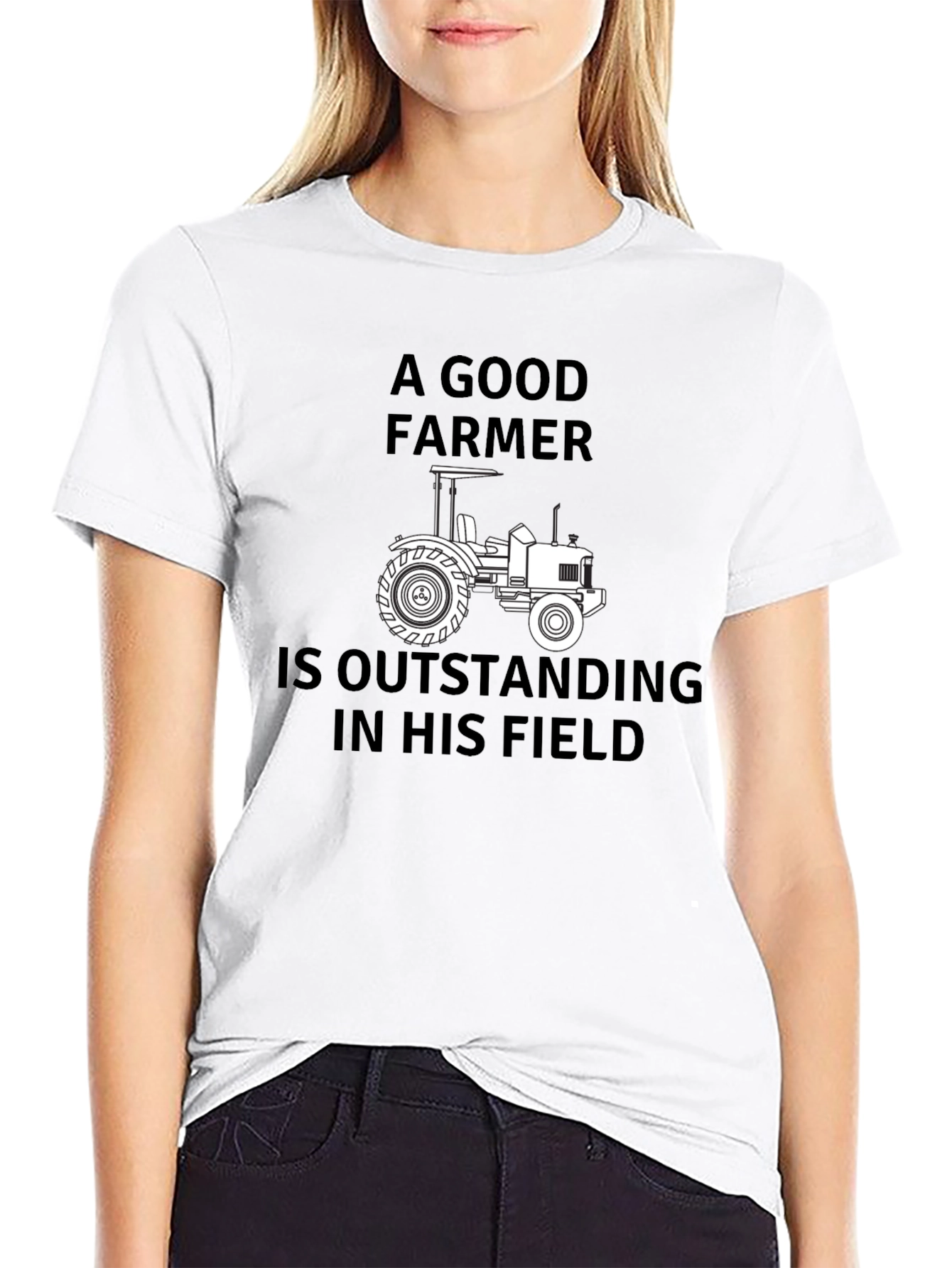 A Good Farmer T-Shirt Funny Tractor Tee
