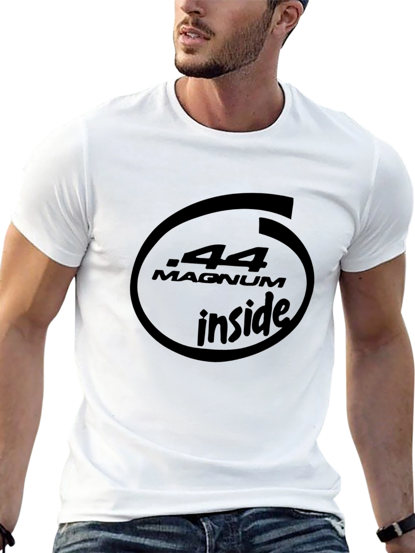 44 Magnum Inside Graphic Black T-Shirt