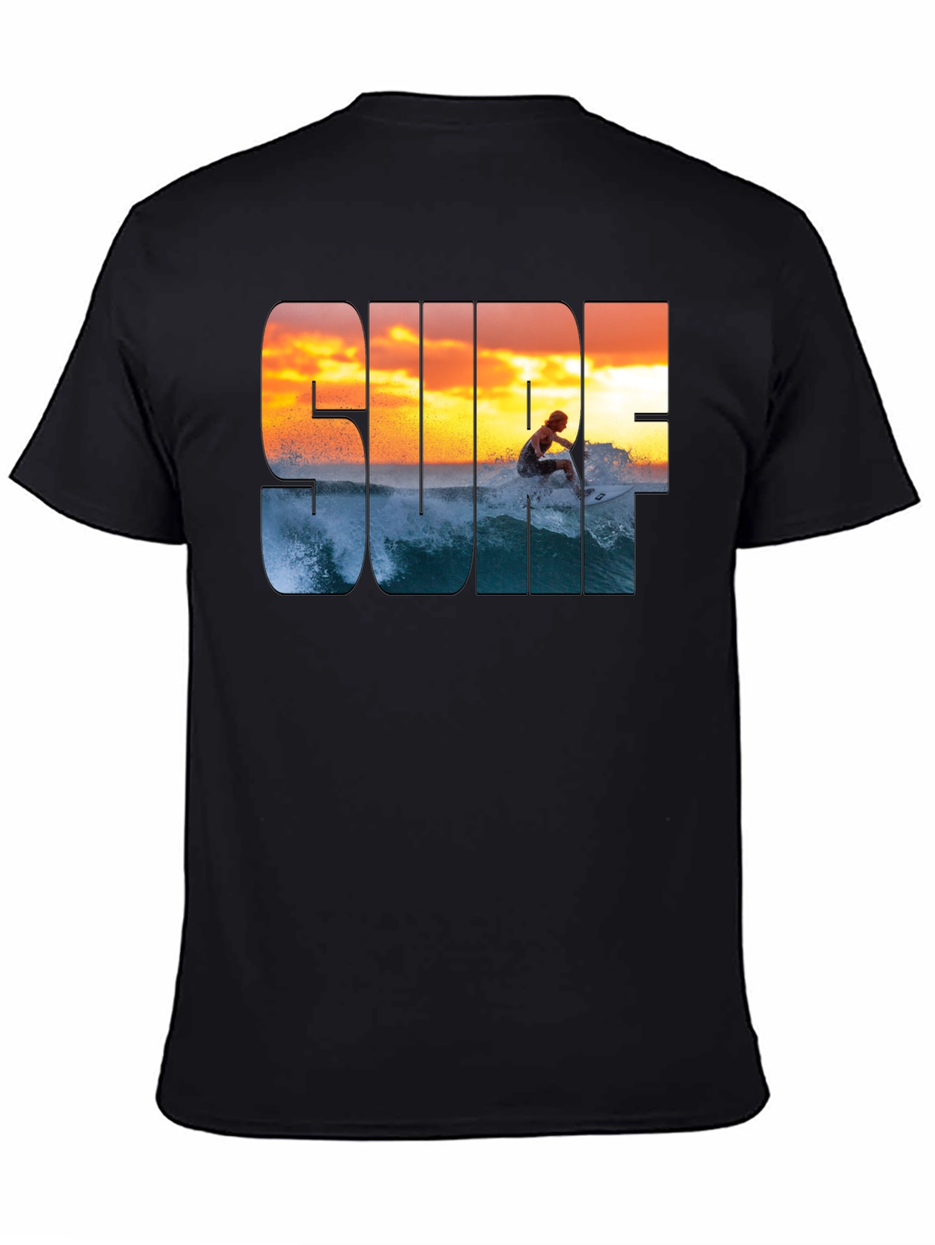 Surf Sunset Graphic T-Shirt - Casual Style