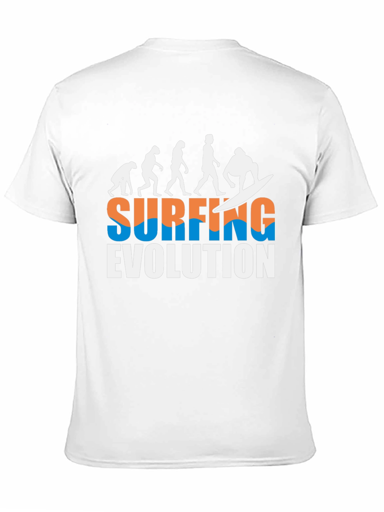 Surfing Evolution Graphic Tee - Cool Black T-Shirt