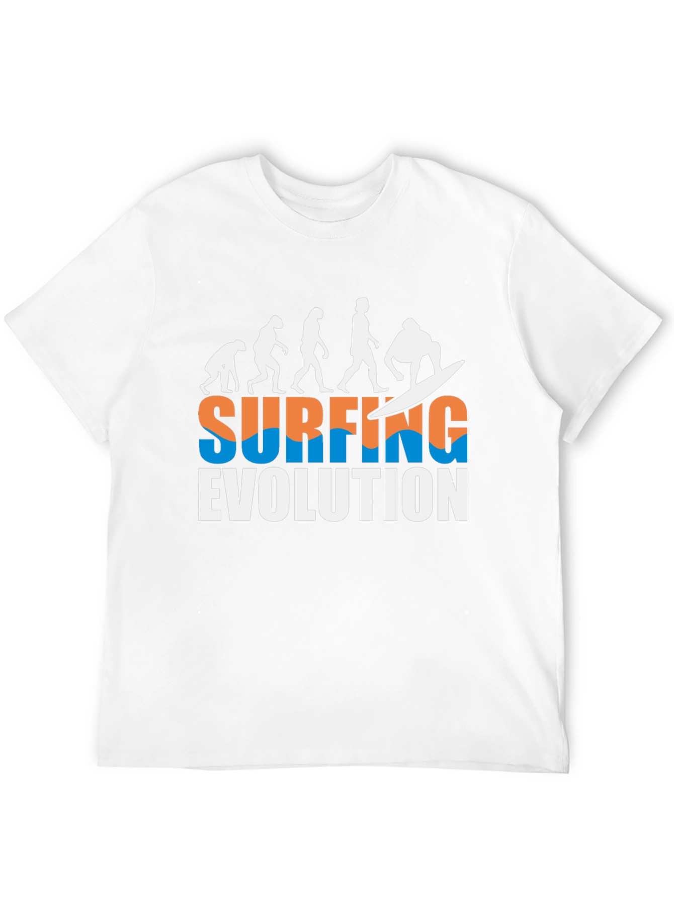 Surfing Evolution Graphic Tee - Cool Black T-Shirt
