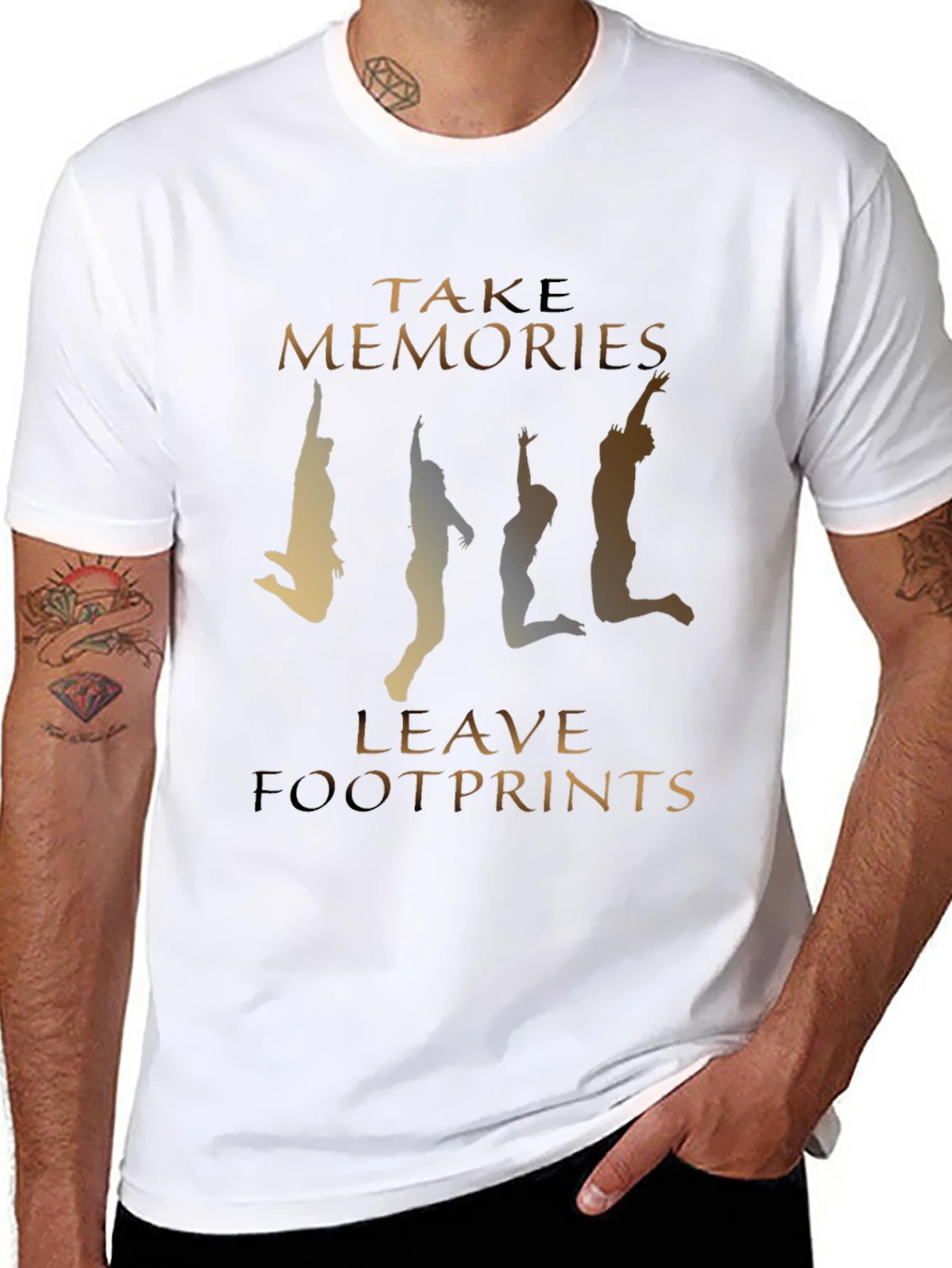 Take Memories Leave Footprints Graphic Tee