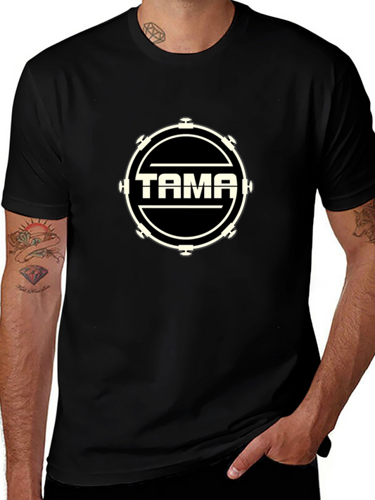 Tama Drums Logo Black T-Shirt