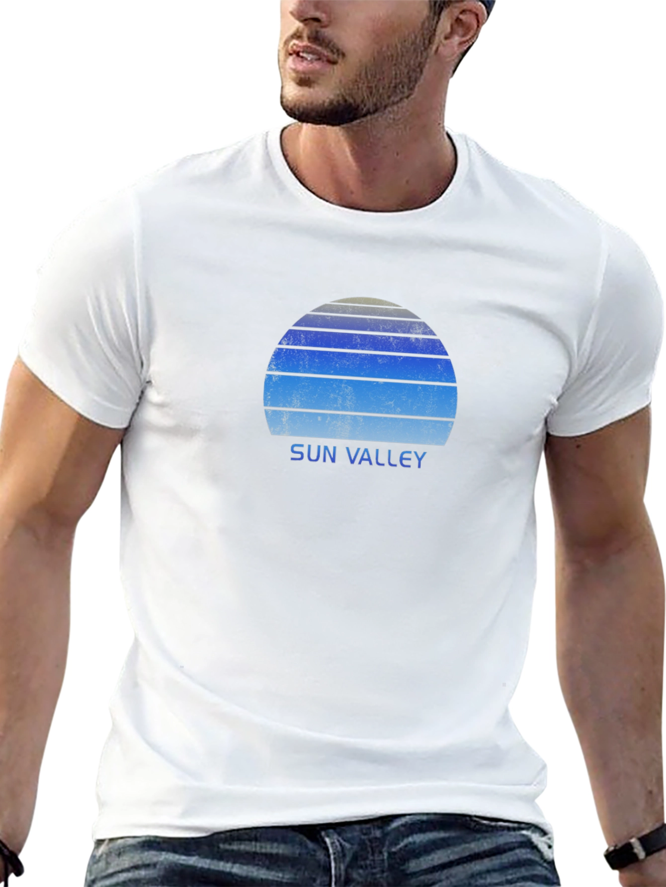 Sun Valley Retro Graphic Tee - Black