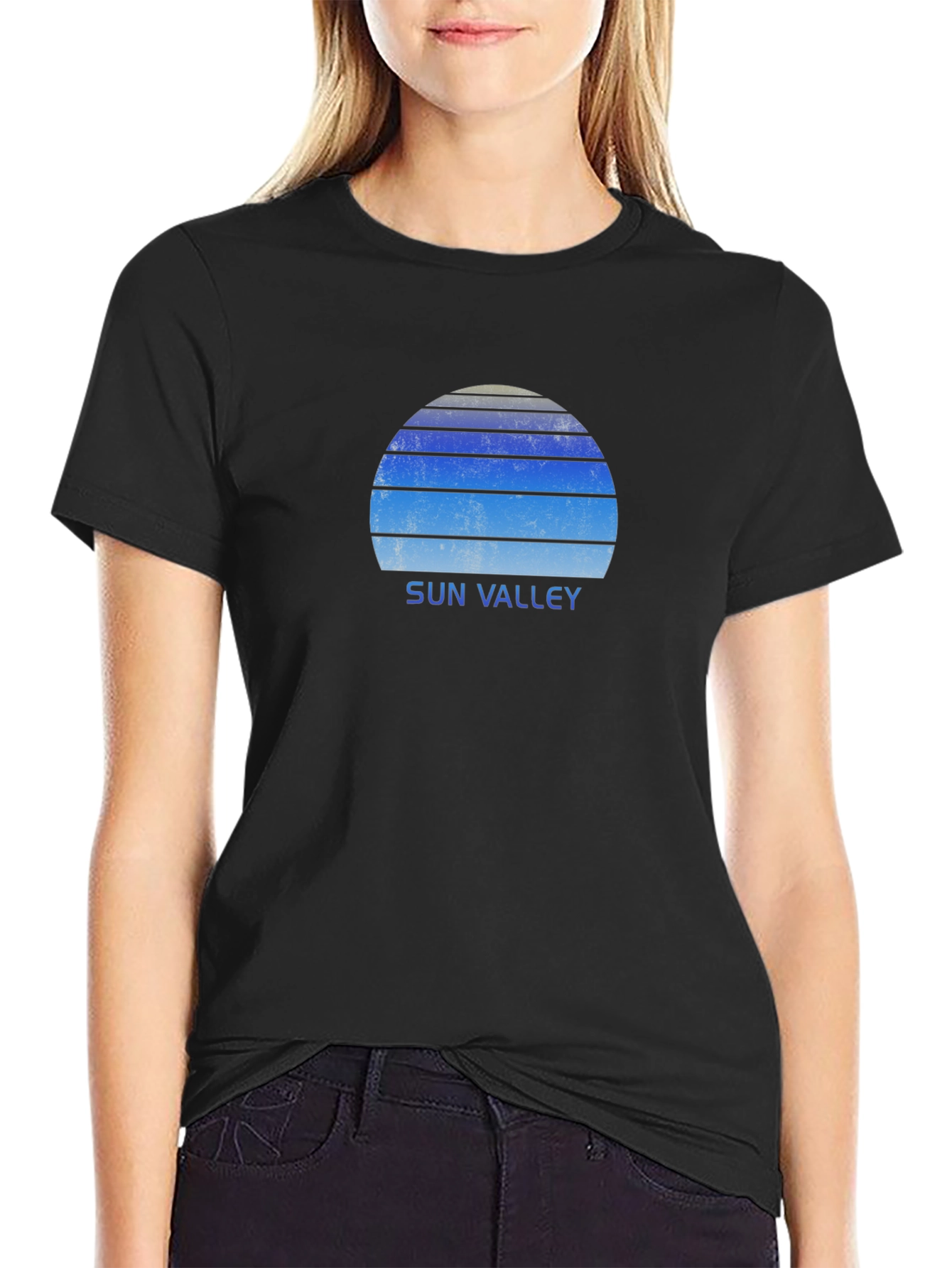Sun Valley Retro Graphic Tee - Black