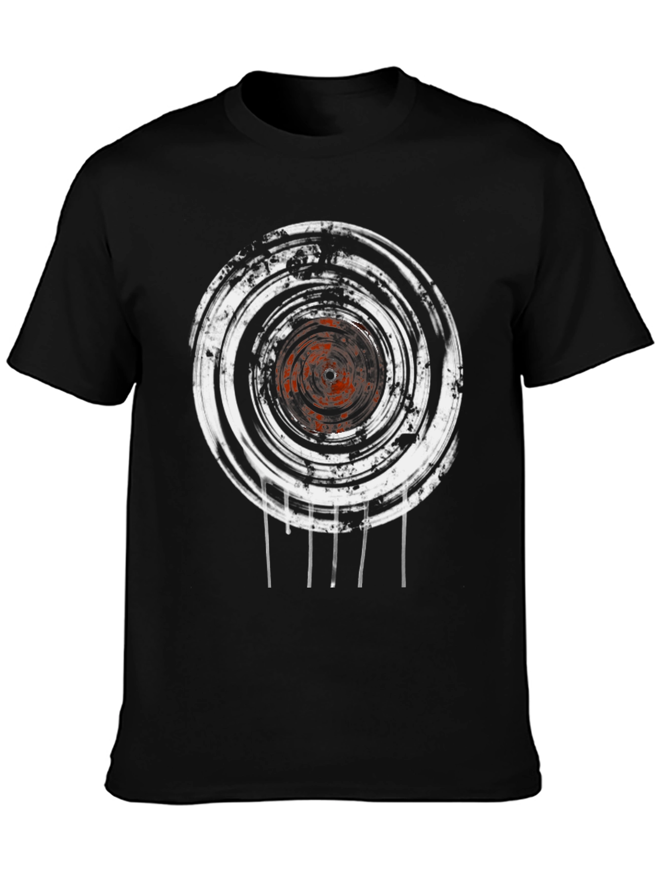 Abstract Graphic Print Crew Neck T-Shirt