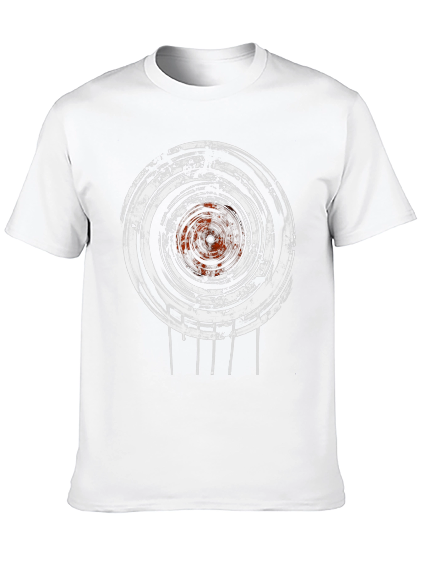 Abstract Graphic Print Crew Neck T-Shirt