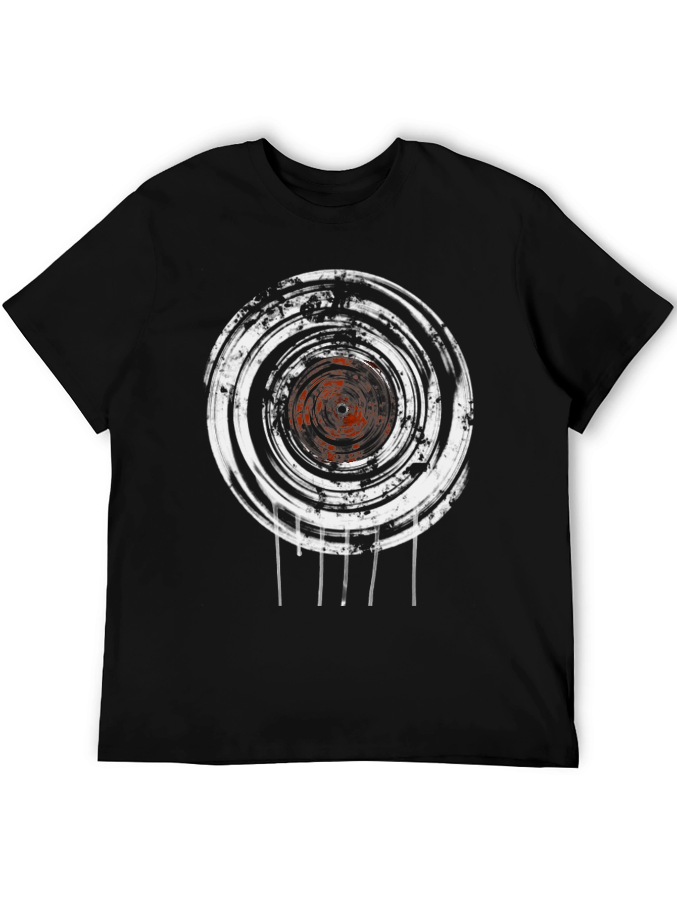 Abstract Graphic Print Crew Neck T-Shirt