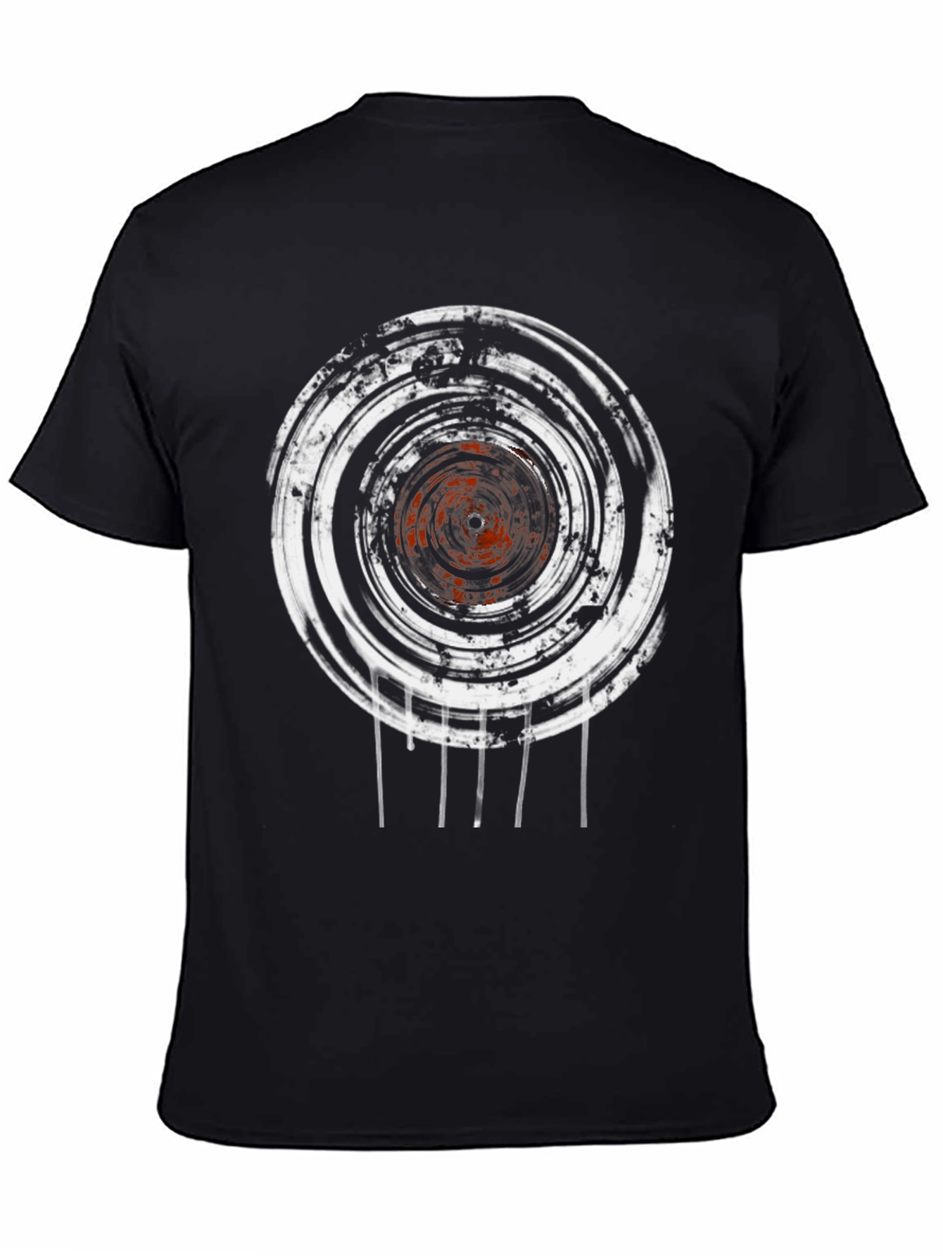 Abstract Graphic Print Crew Neck T-Shirt