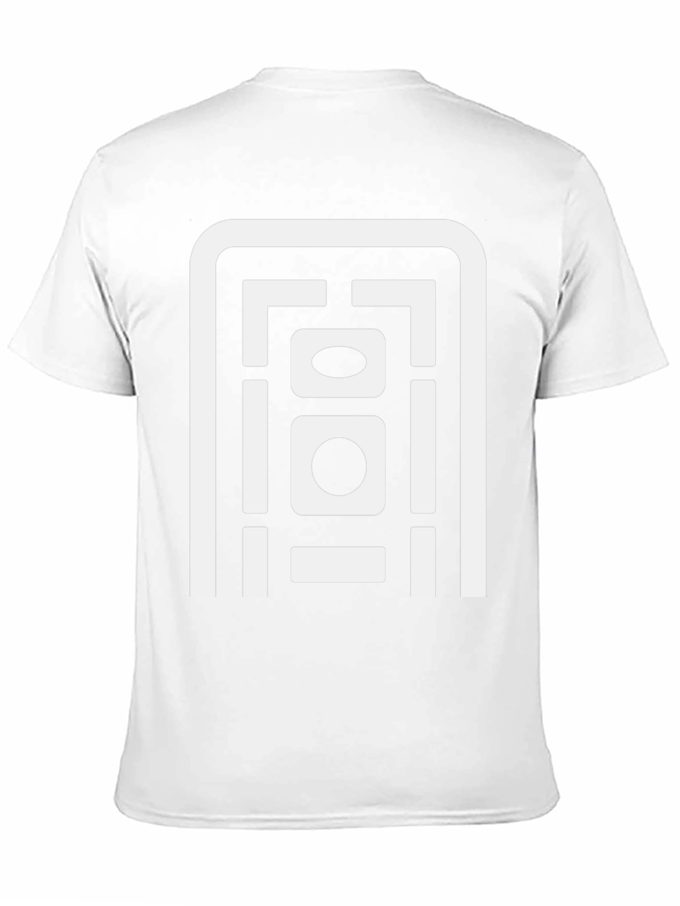 Abstract Geometric Graphic Print Black T-Shirt