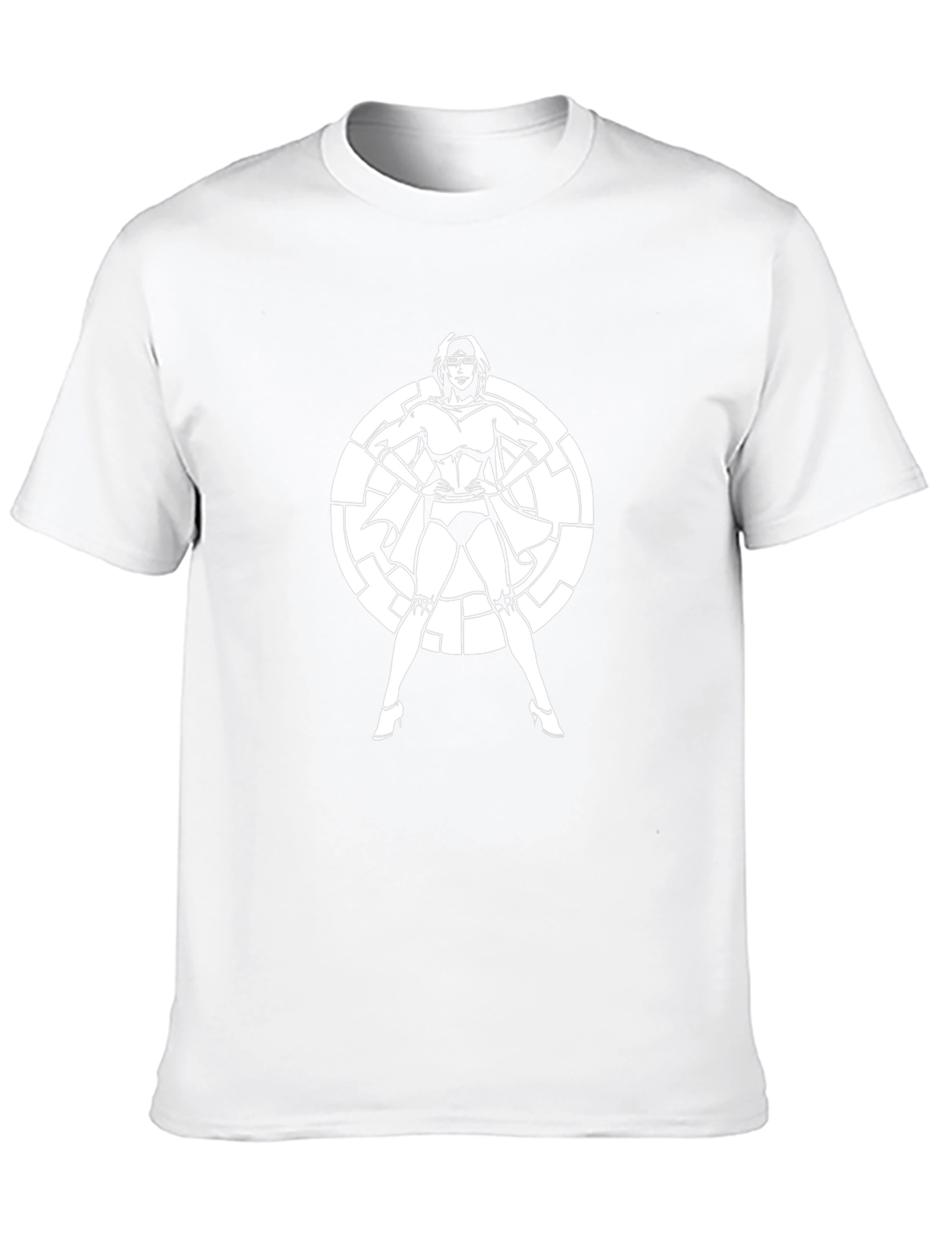 Superheroine Graphic T-Shirt - Bold Black Tee