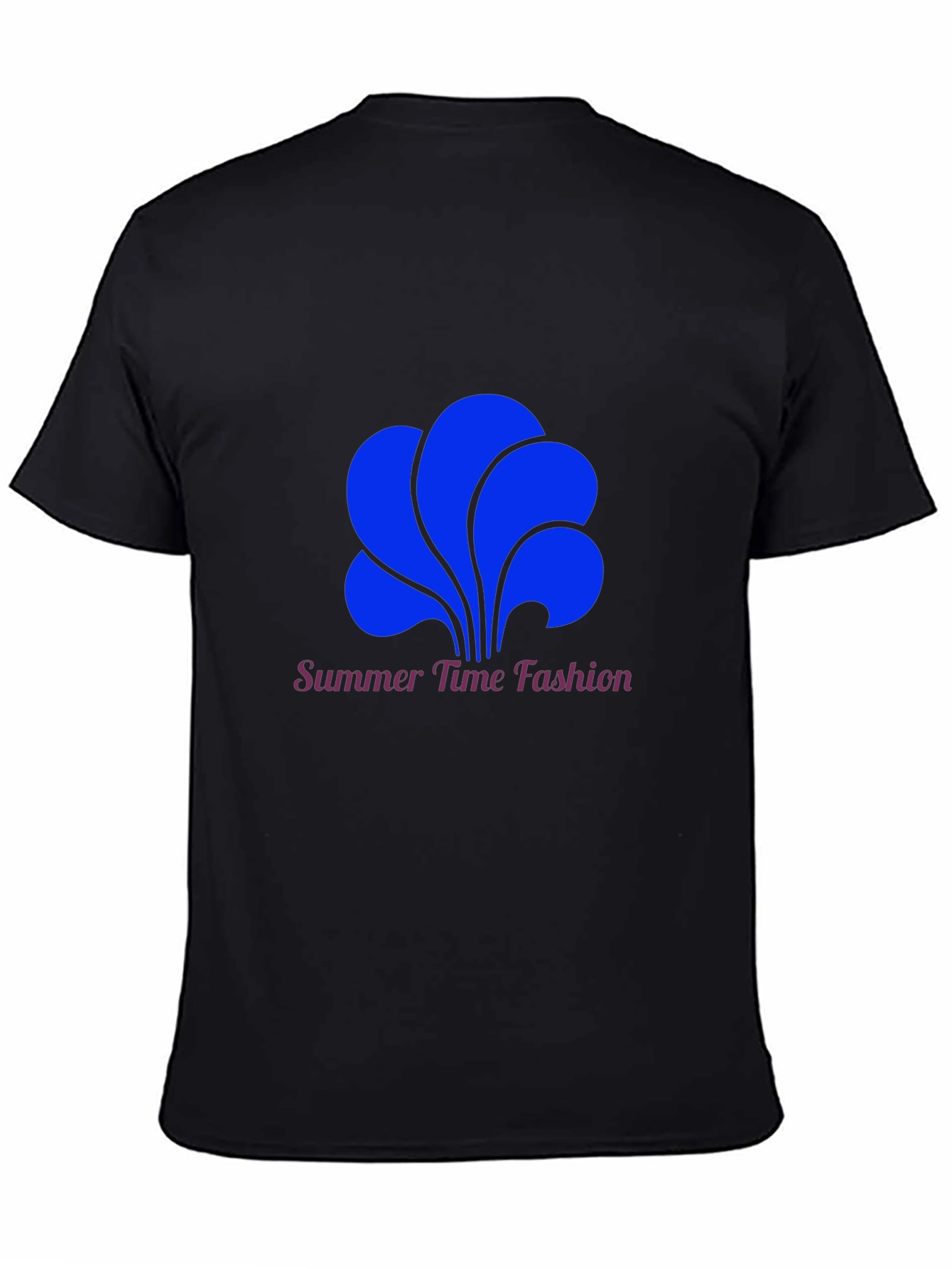 Summer Time Fashion Tee - Bold Blue Graphic