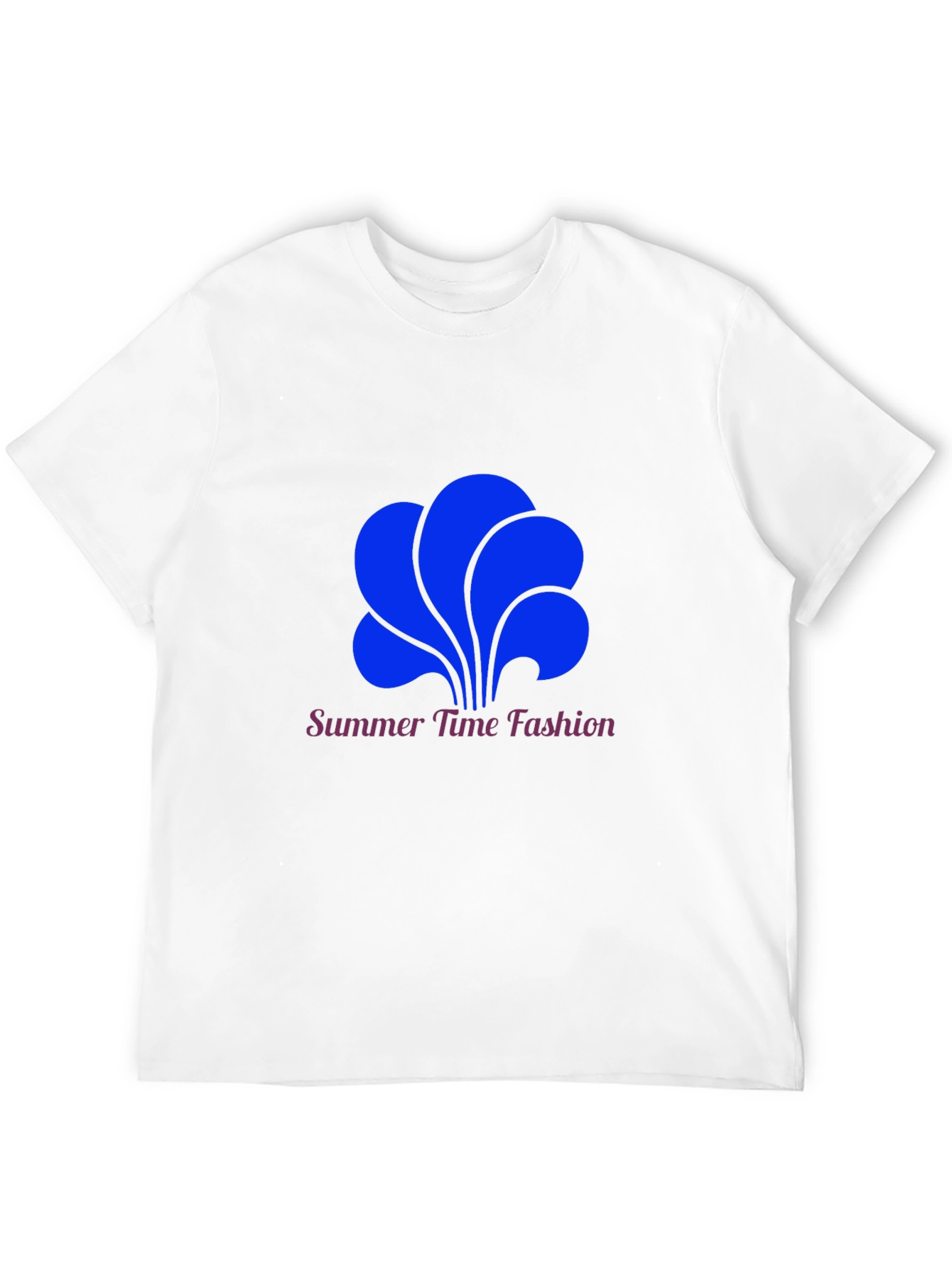 Summer Time Fashion Tee - Bold Blue Graphic