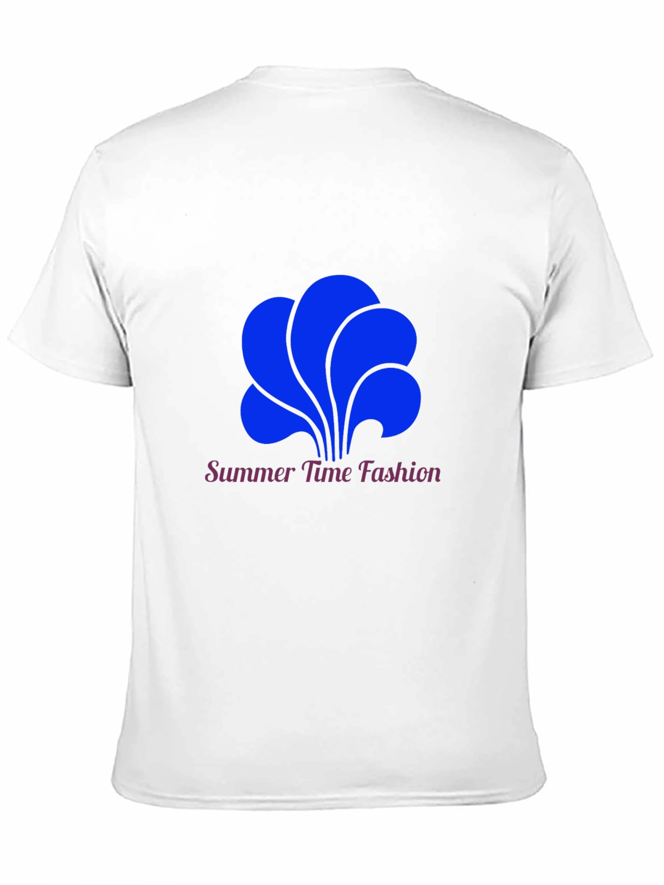 Summer Time Fashion Tee - Bold Blue Graphic