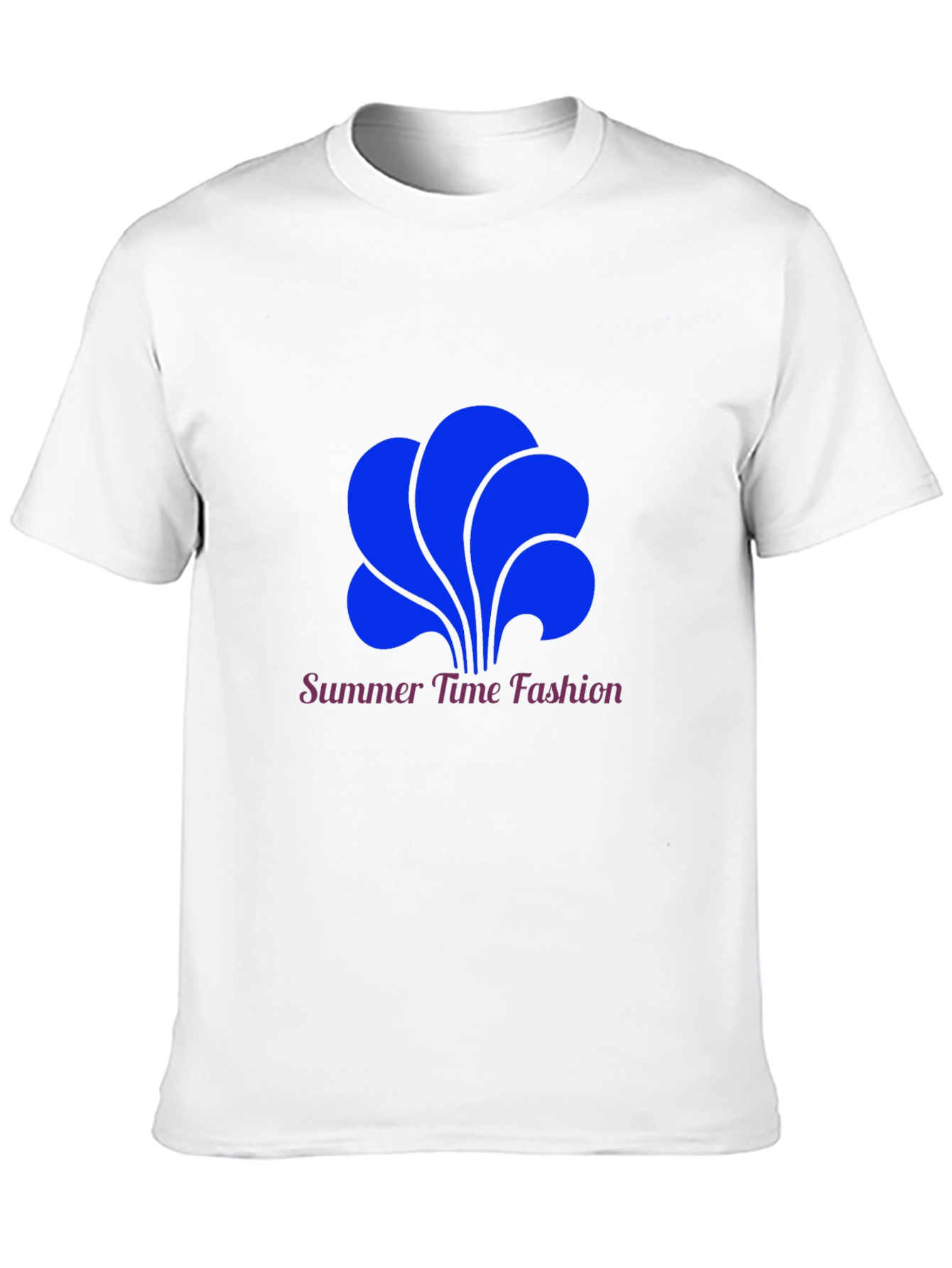 Summer Time Fashion Tee - Bold Blue Graphic