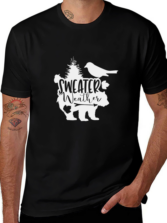 Sweater Weather Bear Graphic Tee