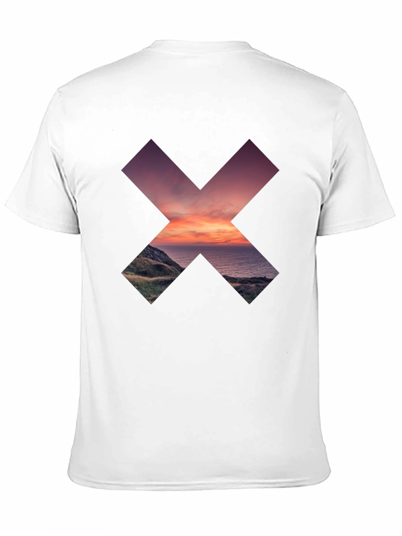 Abstract Landscape Graphic Tee - Stylish Comfort