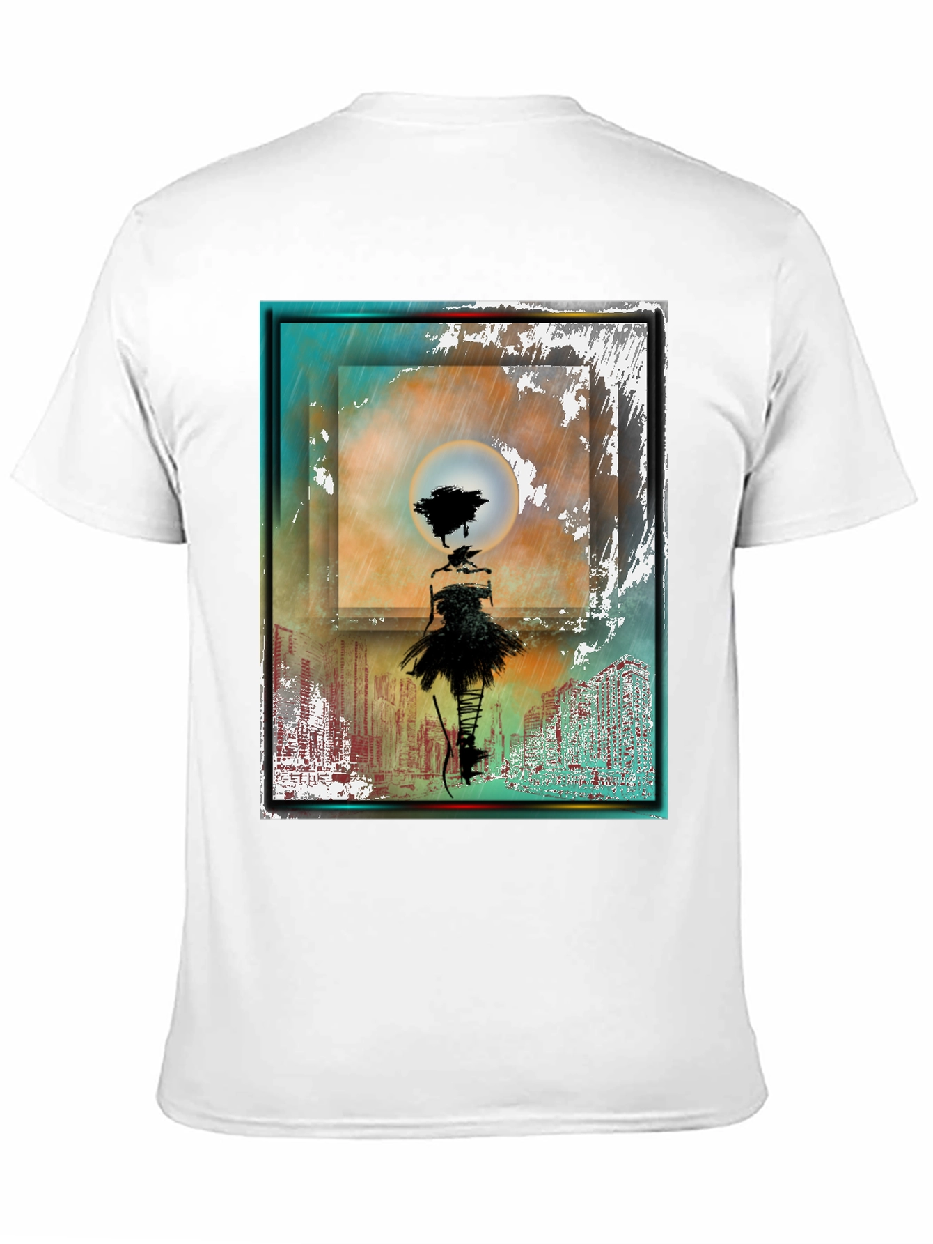 Abstract Dancer Graphic T-Shirt