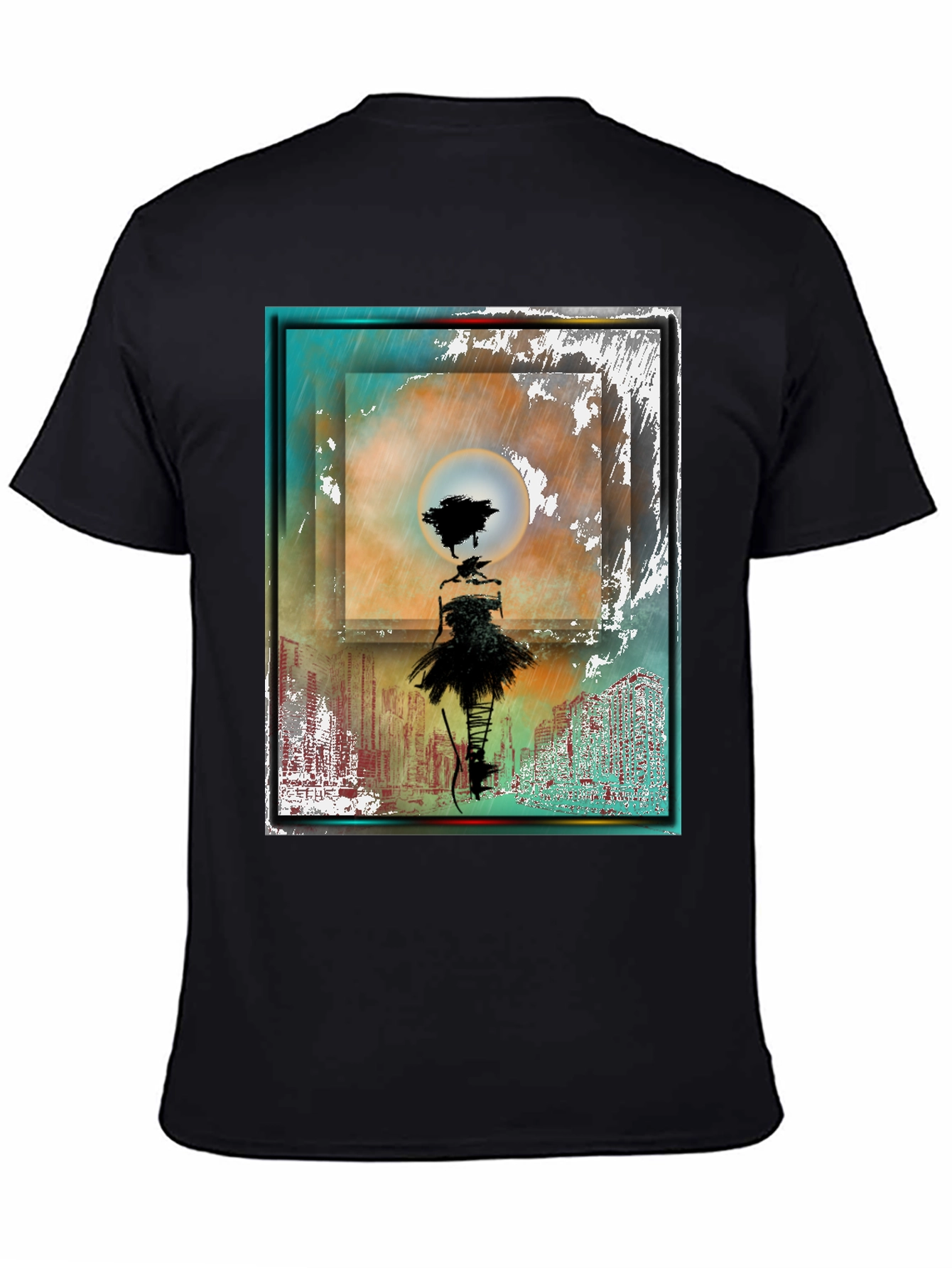Abstract Dancer Graphic T-Shirt