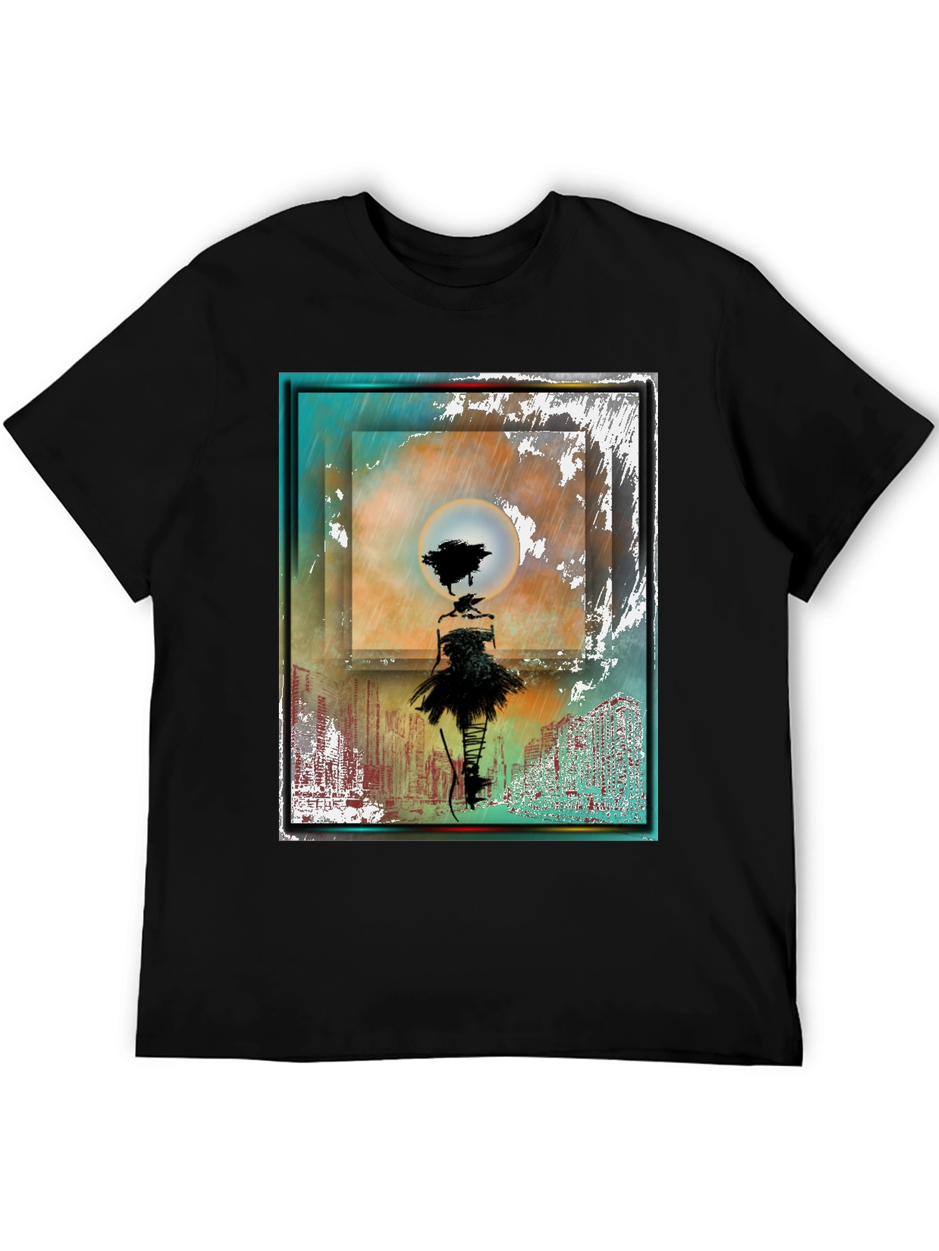 Abstract Dancer Graphic T-Shirt
