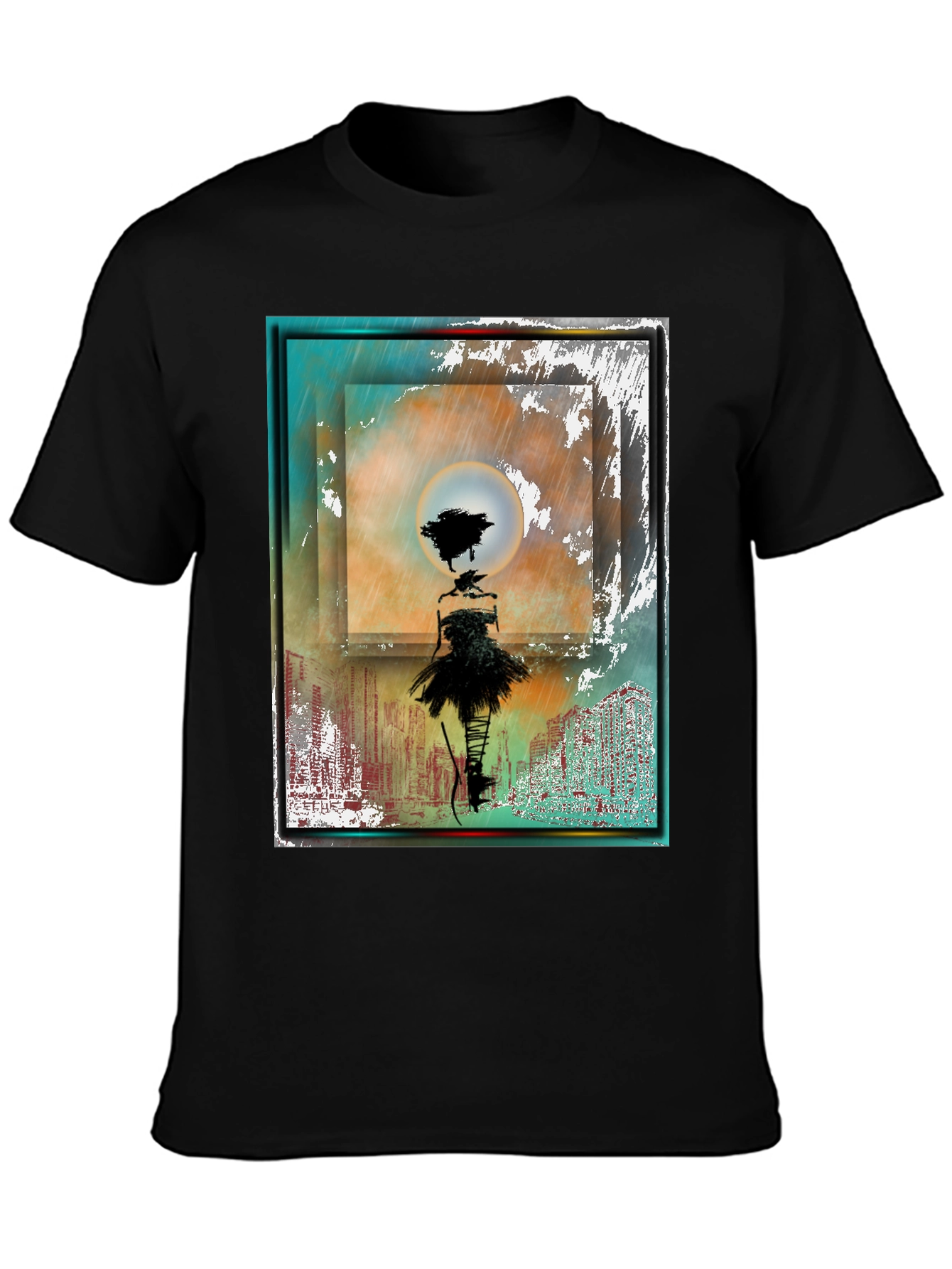 Abstract Dancer Graphic T-Shirt
