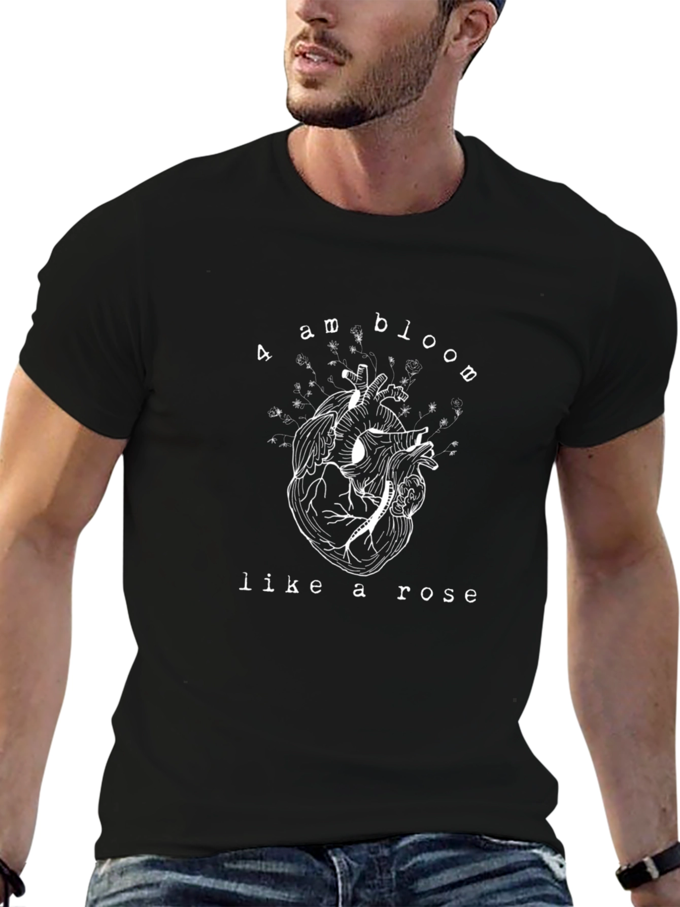 4 AM Bloom Like a Rose Graphic T-Shirt