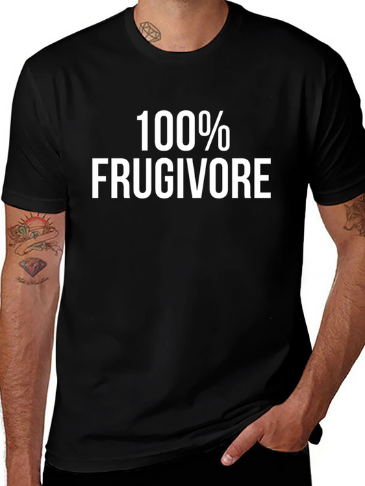 100% Frugivore Graphic T-Shirt - Vegan Fruit Diet Tee
