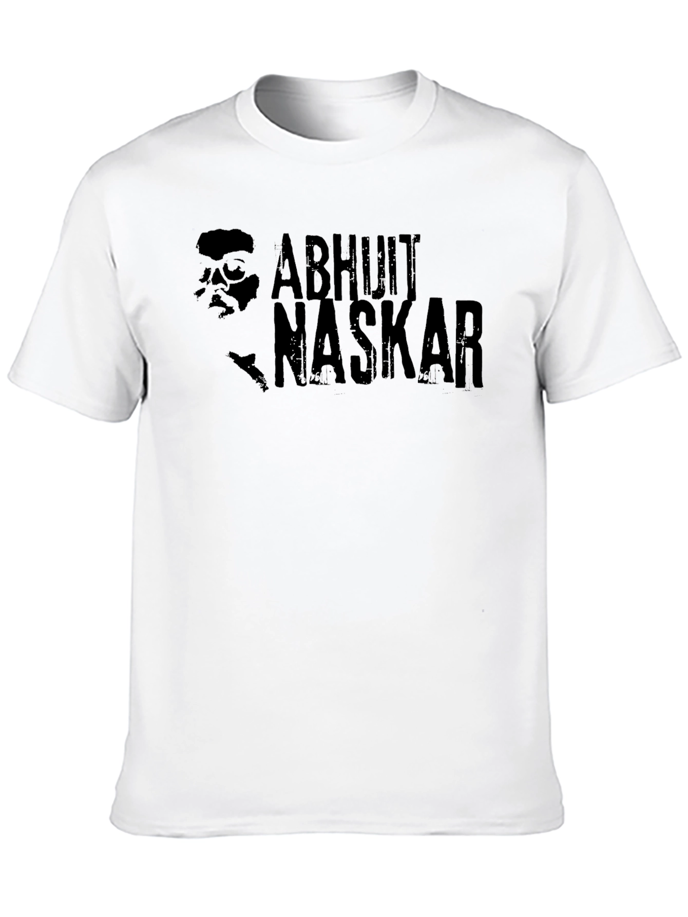 Abhijit Naskar Graphic Tee - Black Cotton T-Shirt