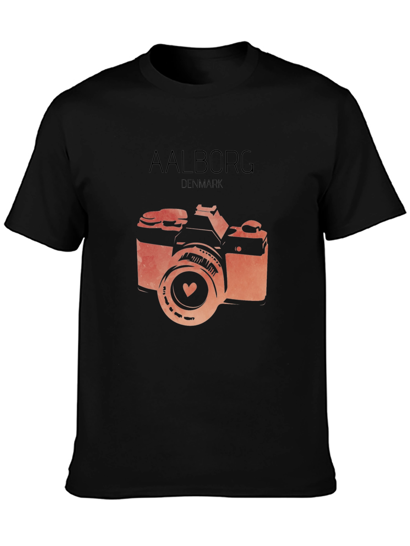 Aalborg Denmark Camera Graphic T-Shirt