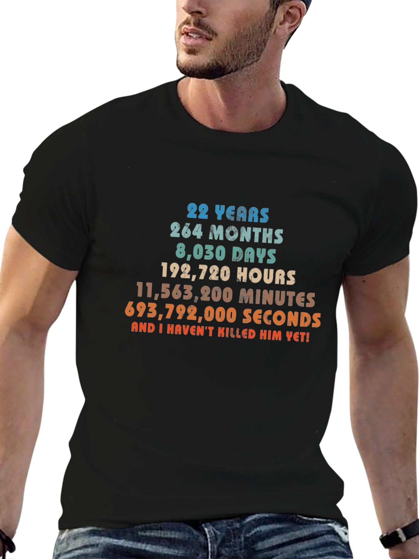 22 Years Anniversary Funny Sarcastic T-Shirt