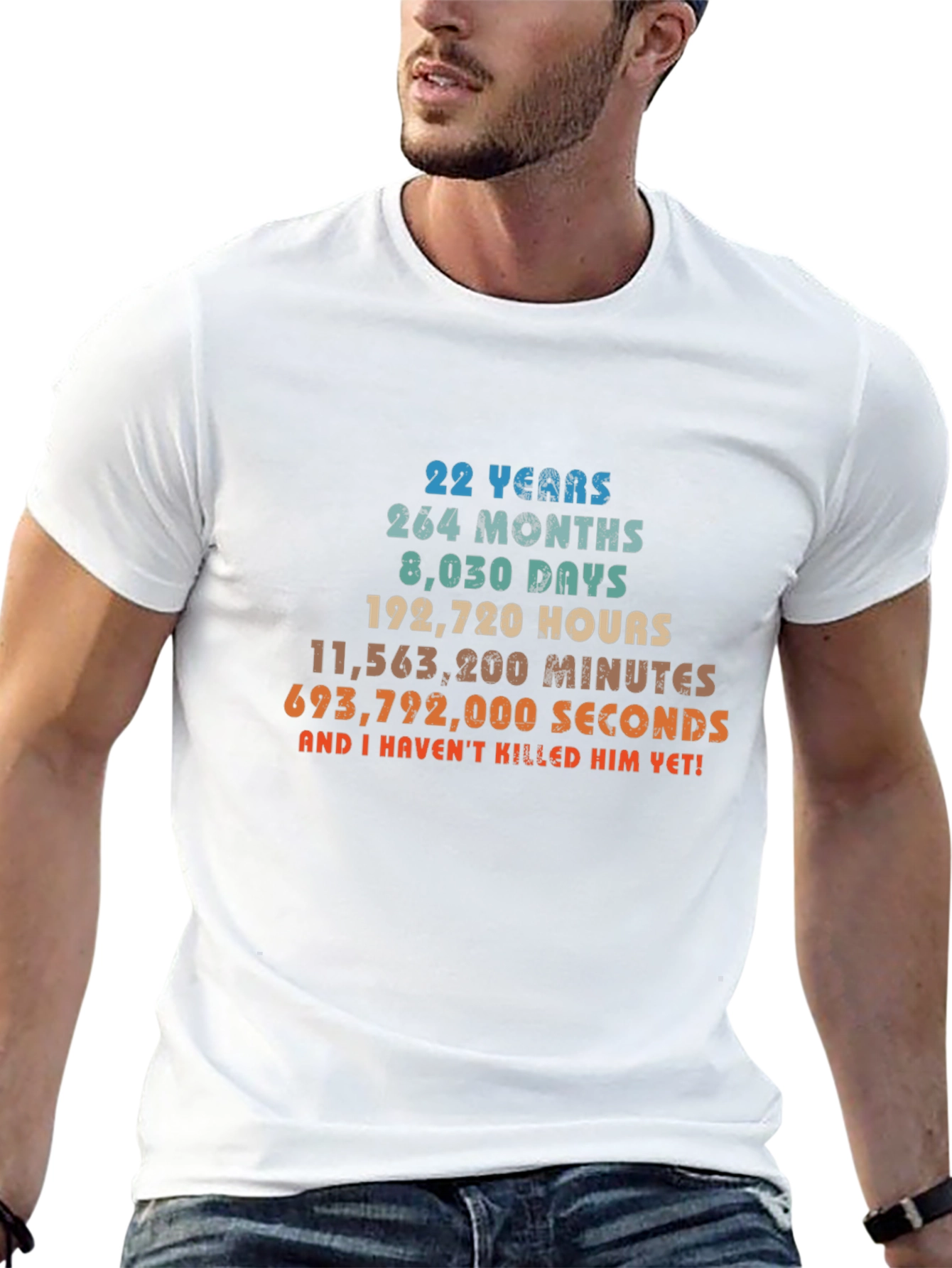22 Years Anniversary Funny Sarcastic T-Shirt