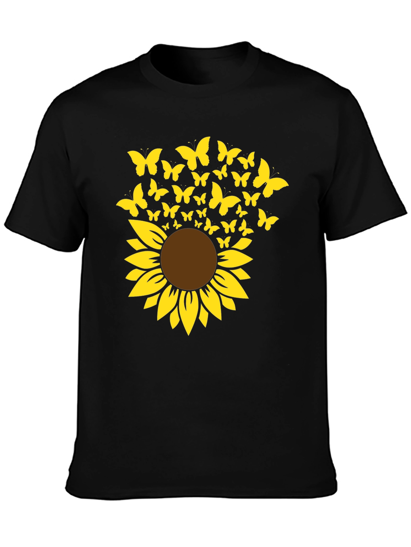 Sunflower Butterfly Graphic Tee