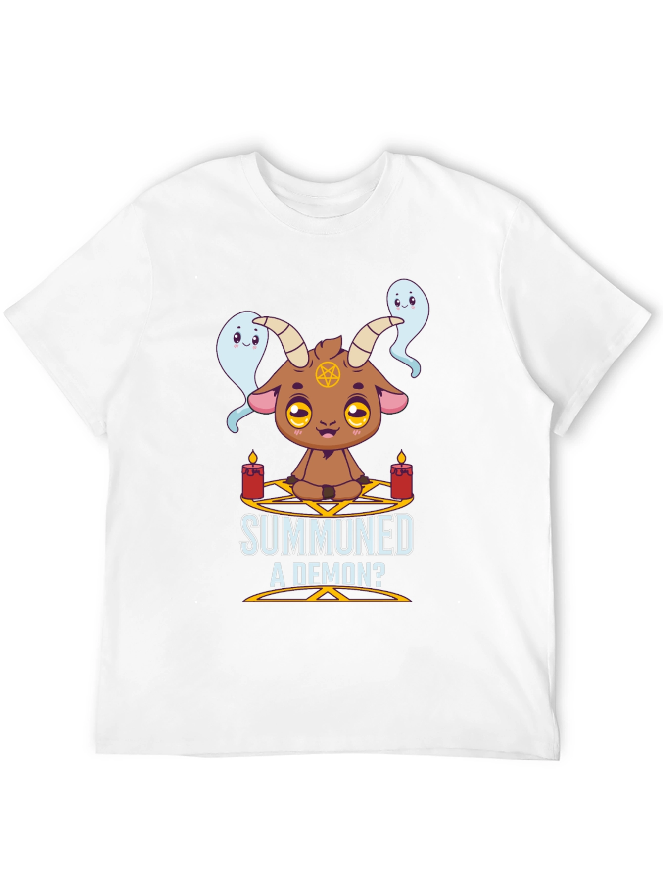 Summoned a Demon T-Shirt Cute Goat & Ghost Design