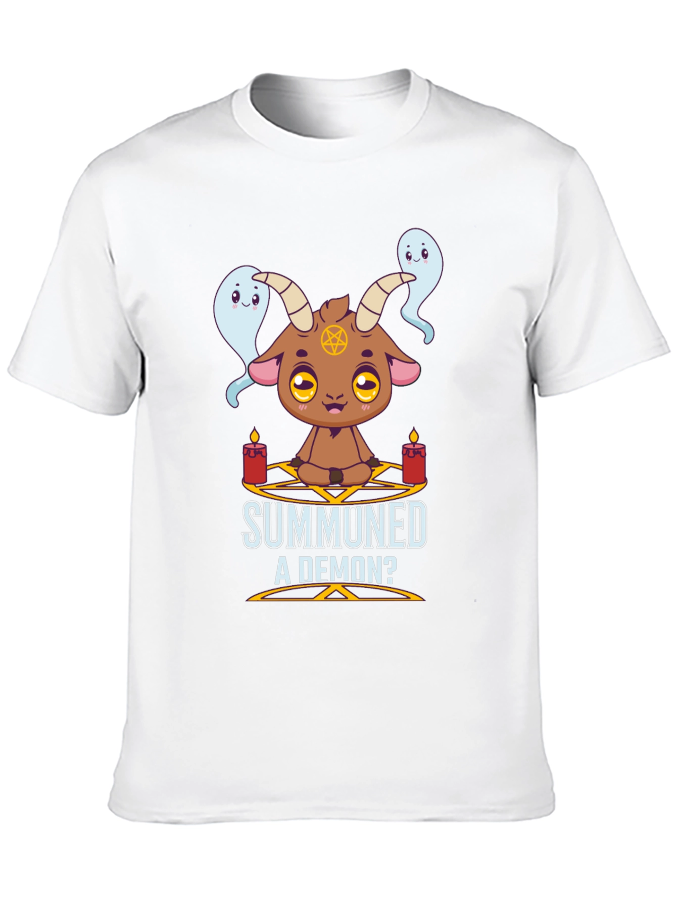 Summoned a Demon T-Shirt Cute Goat & Ghost Design