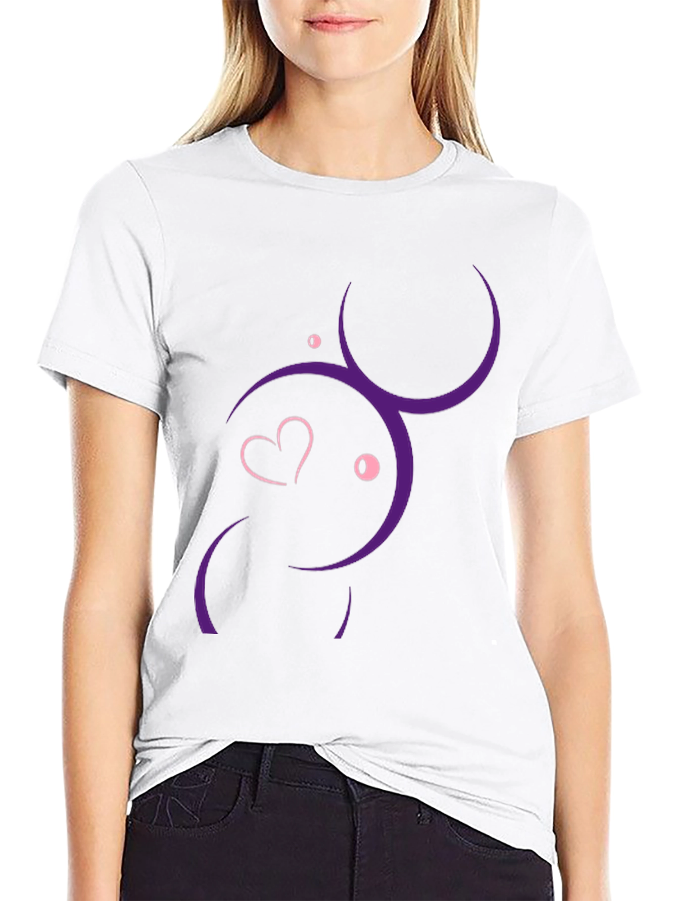 Abstract Stethoscope Heartbeat Graphic T-Shirt