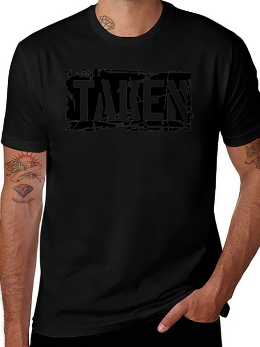 Taken Graphic Print Black T-Shirt