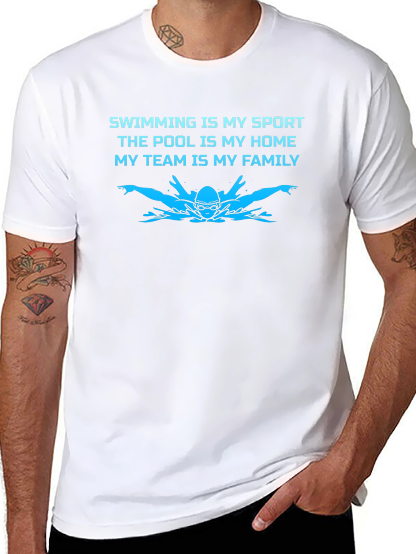 Swimming is My Sport Graphic T-Shirt
