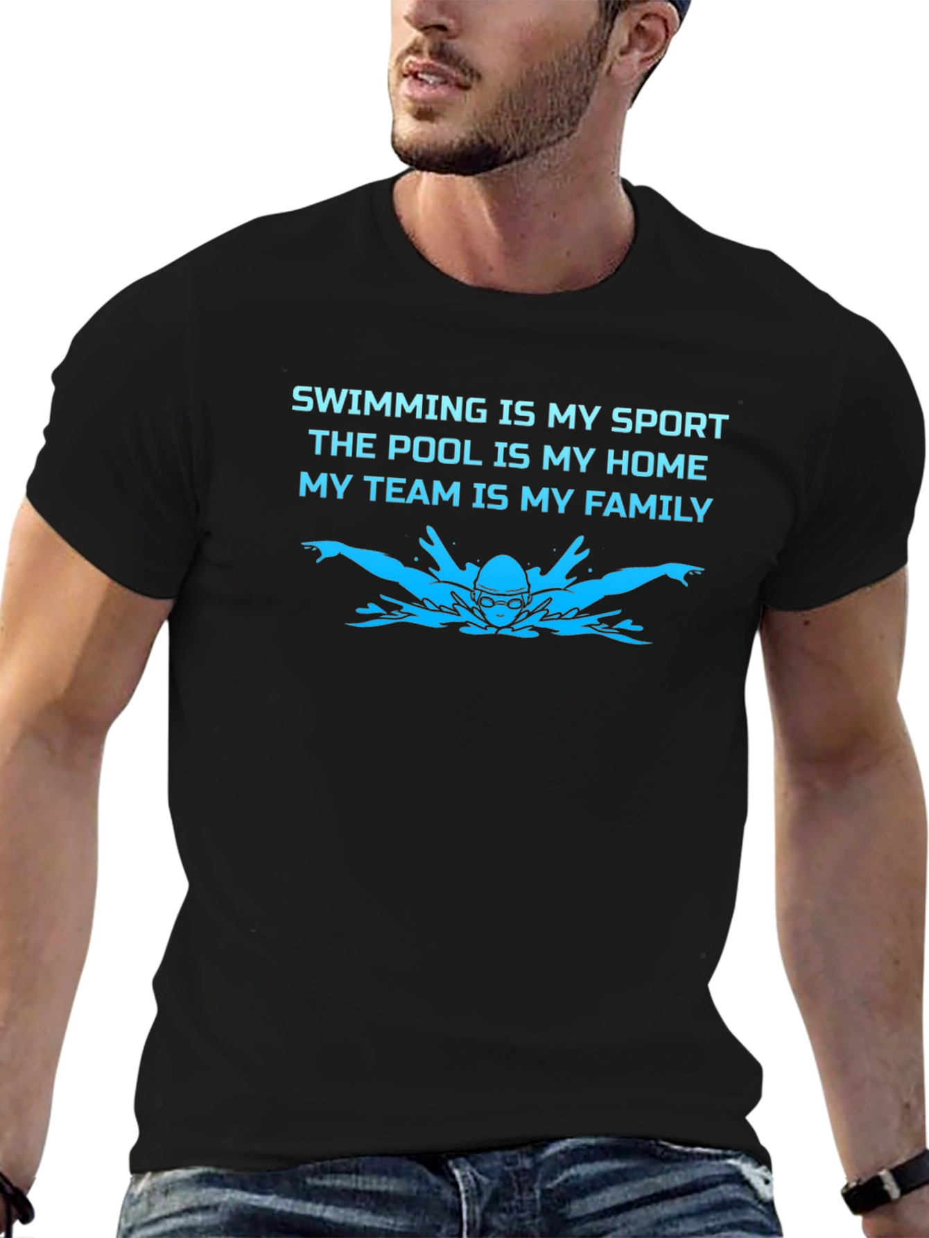 Swimming is My Sport Graphic T-Shirt