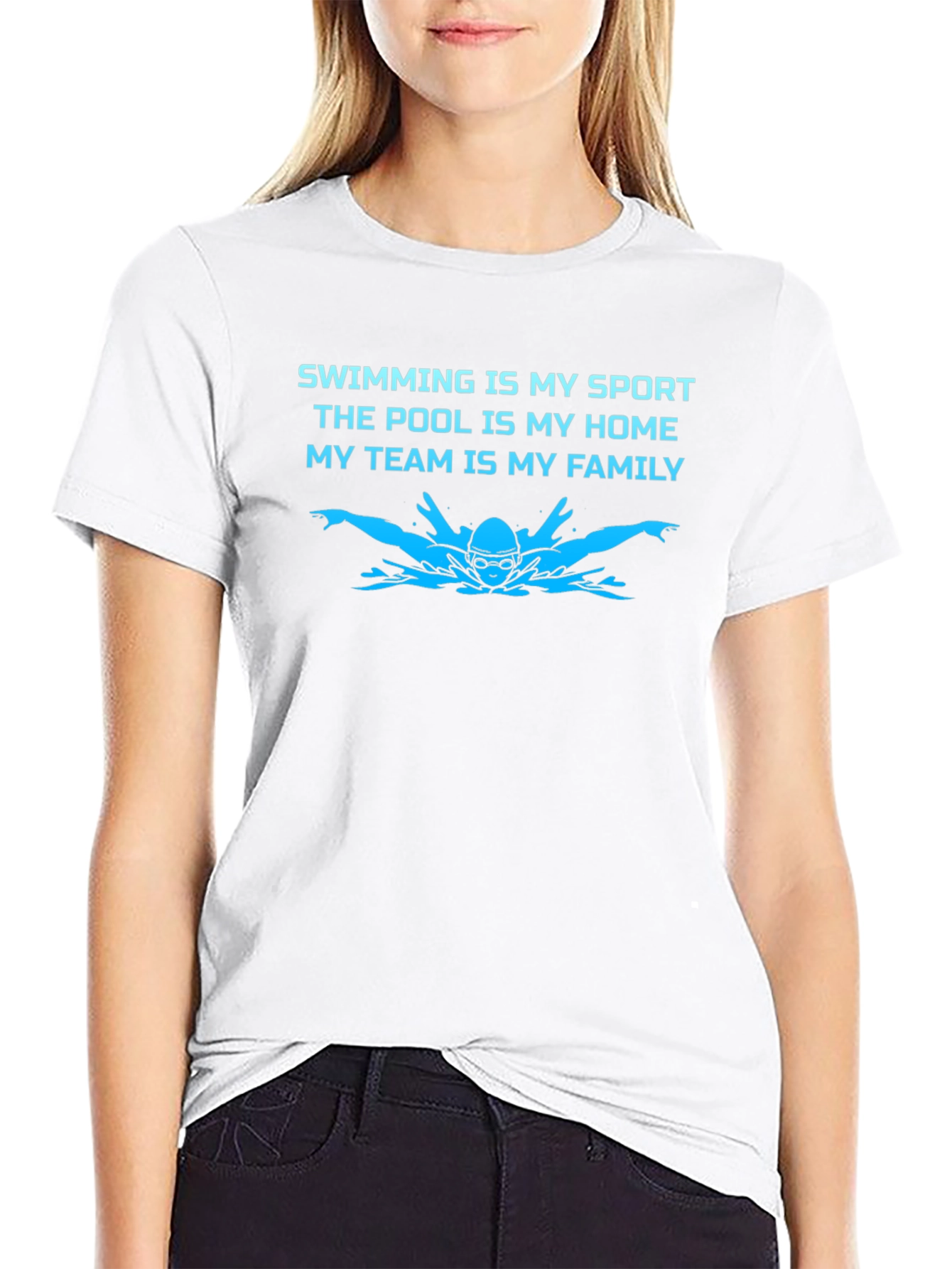 Swimming is My Sport Graphic T-Shirt