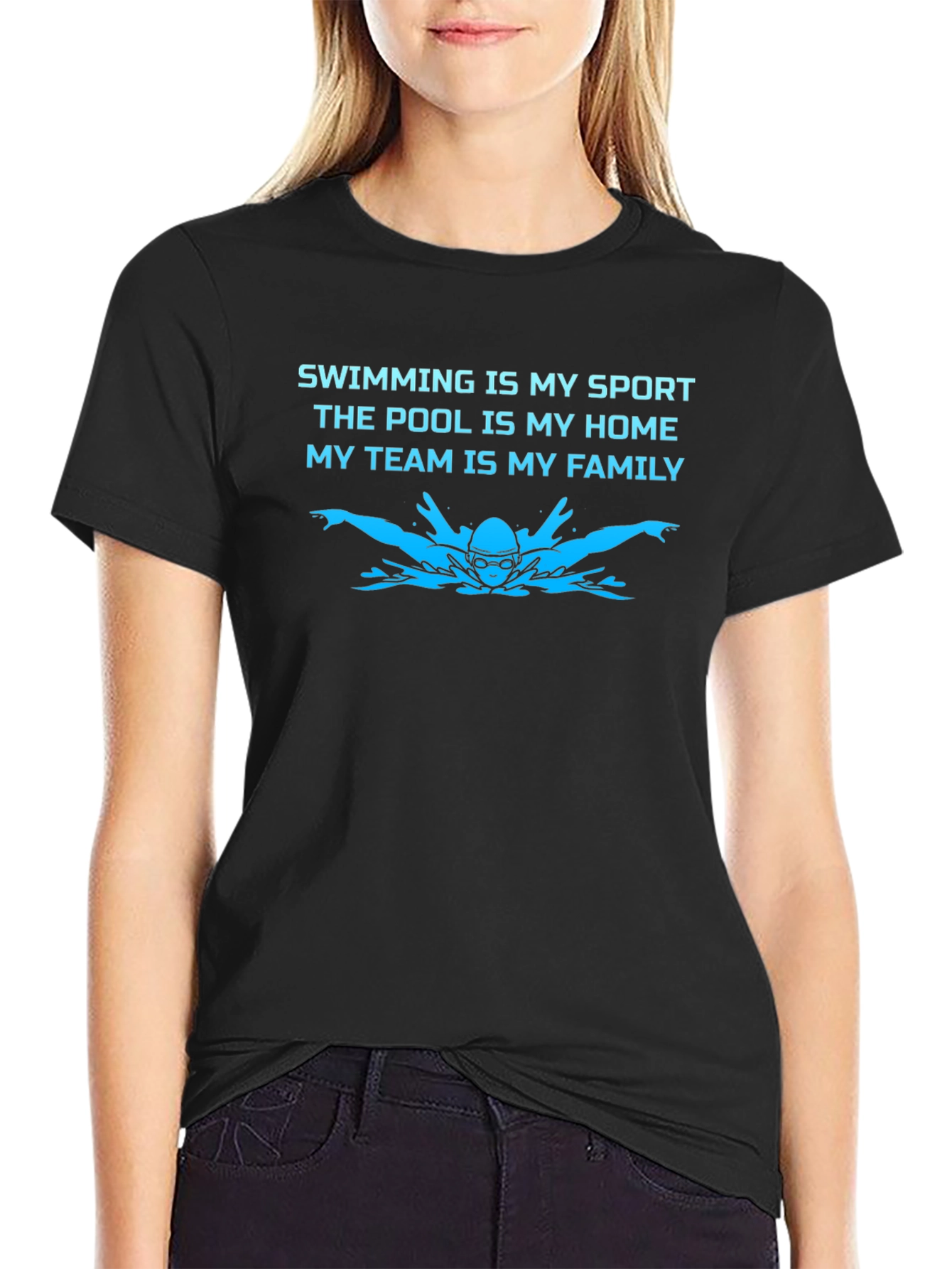 Swimming is My Sport Graphic T-Shirt