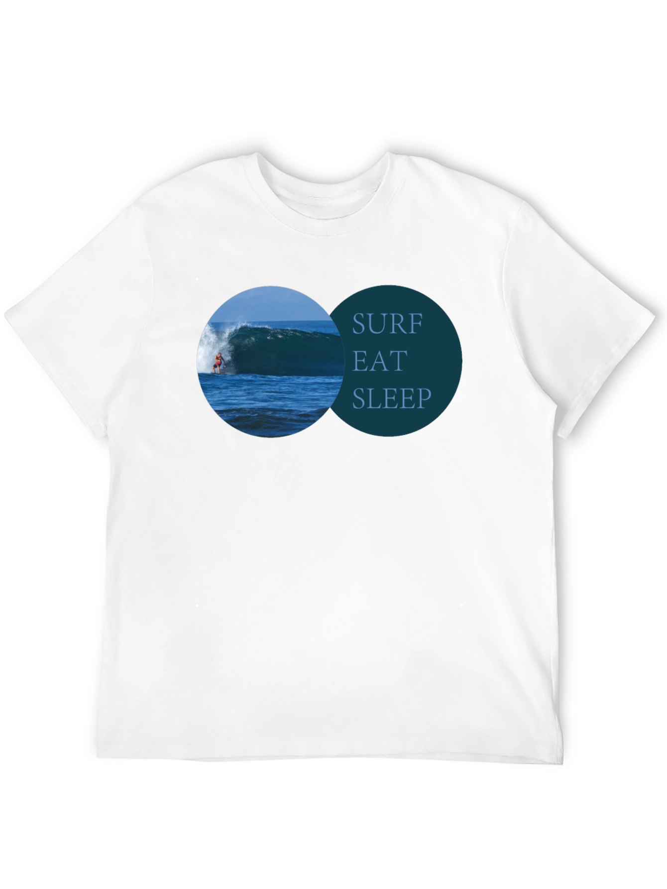 Surf Eat Sleep Black T-Shirt