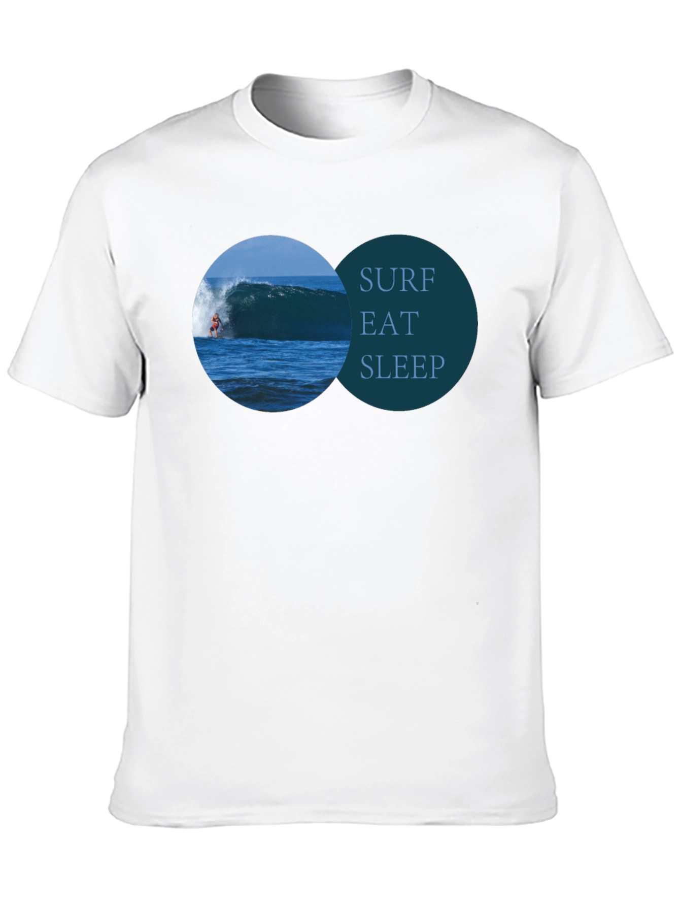 Surf Eat Sleep Black T-Shirt