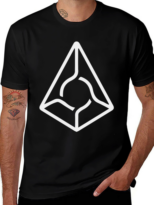 Abstract Graphic Black Tee