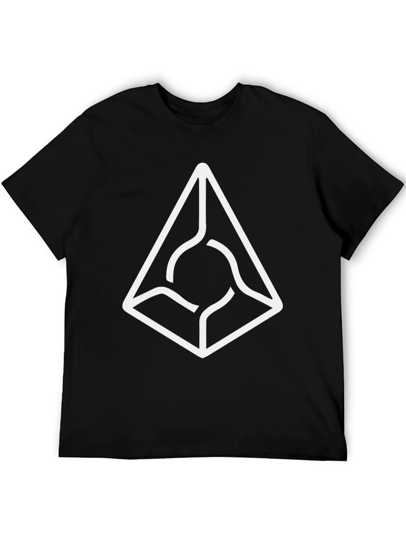 Abstract Graphic Black Tee