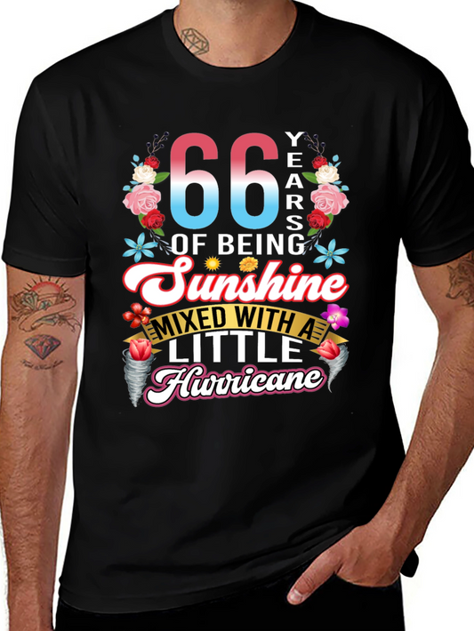 66 Years of Sunshine and Hurricane Graphic Tee