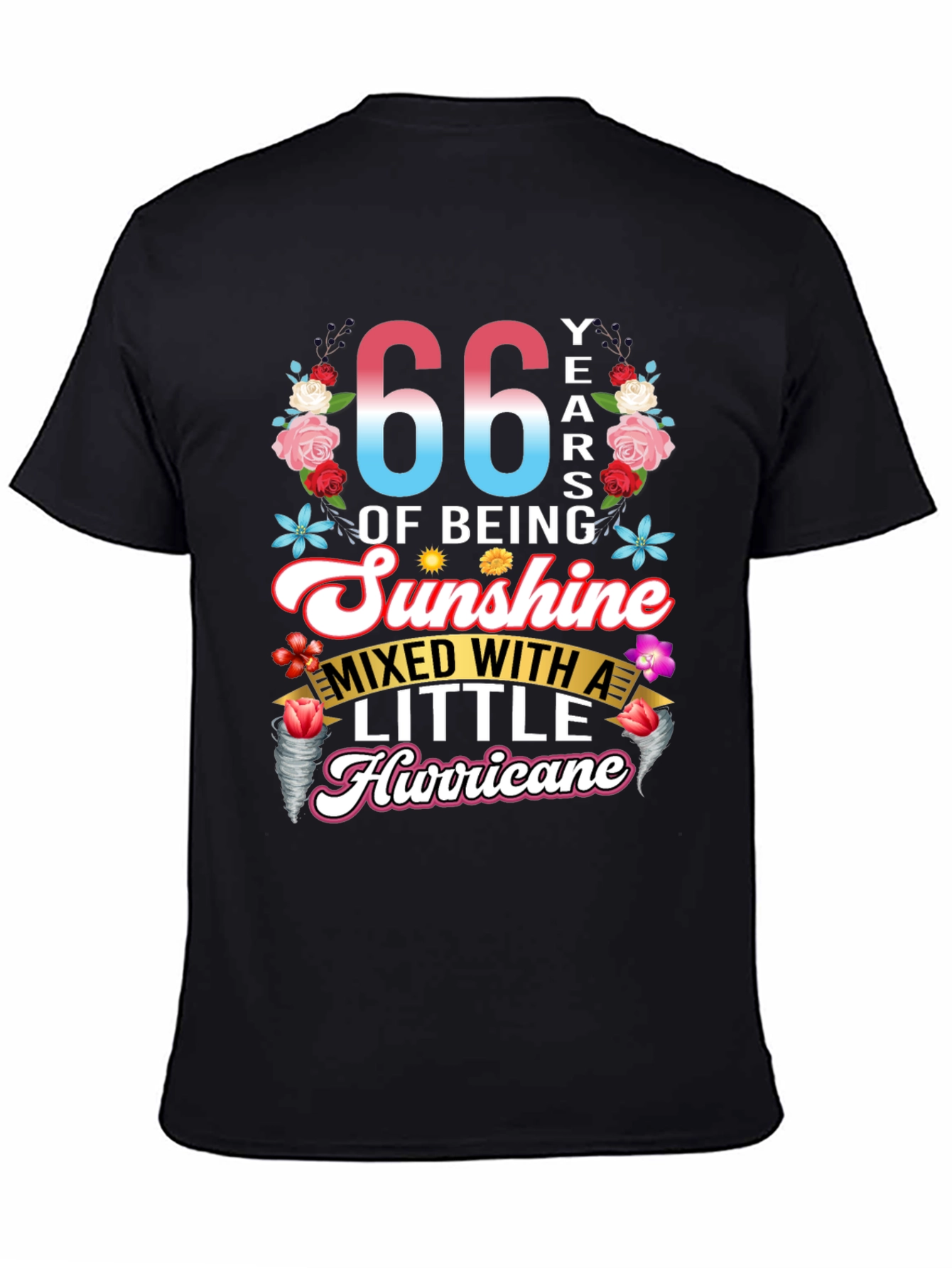 66 Years of Sunshine and Hurricane Graphic Tee