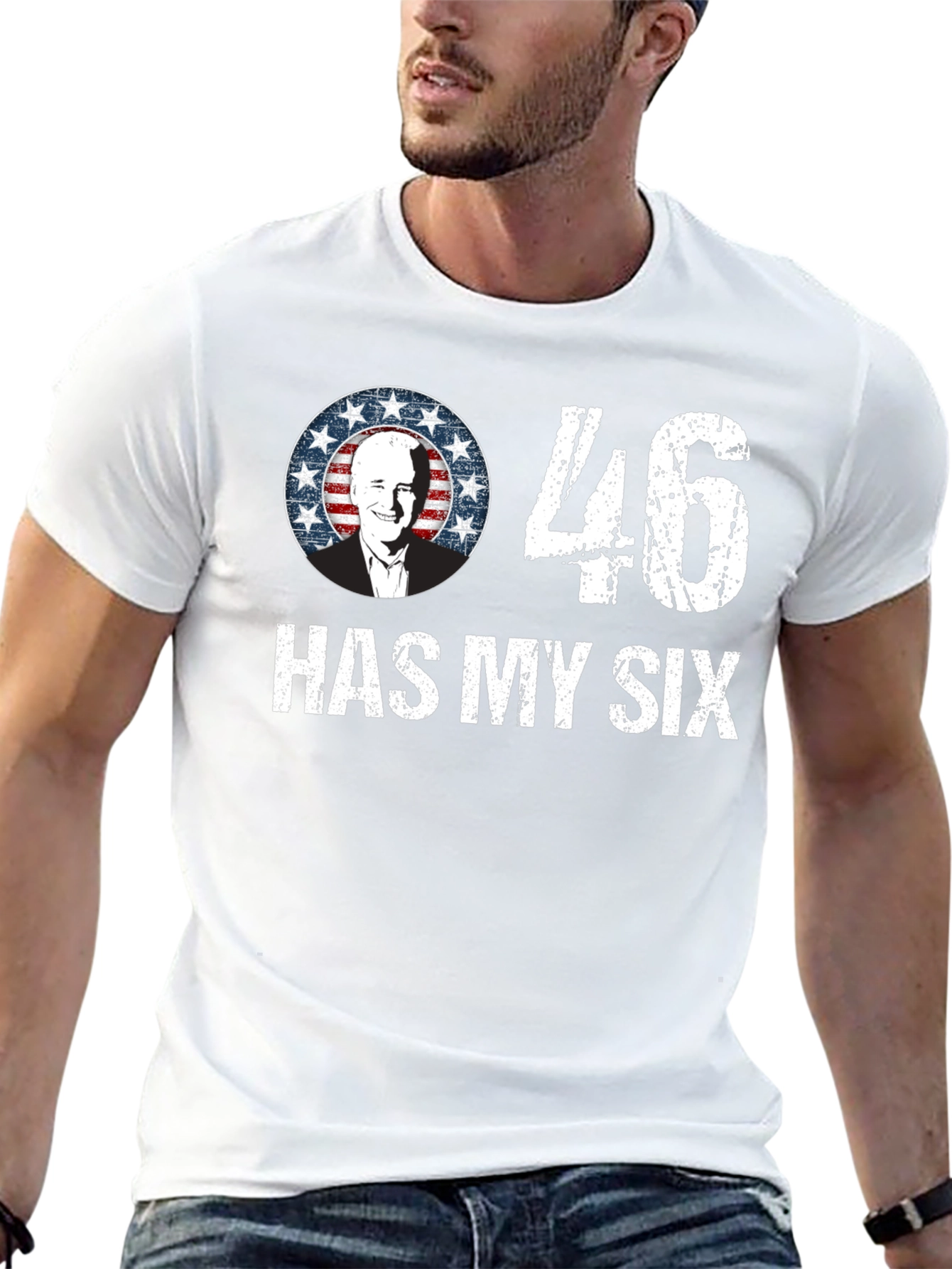 46 Has My Six Political Graphic T-Shirt