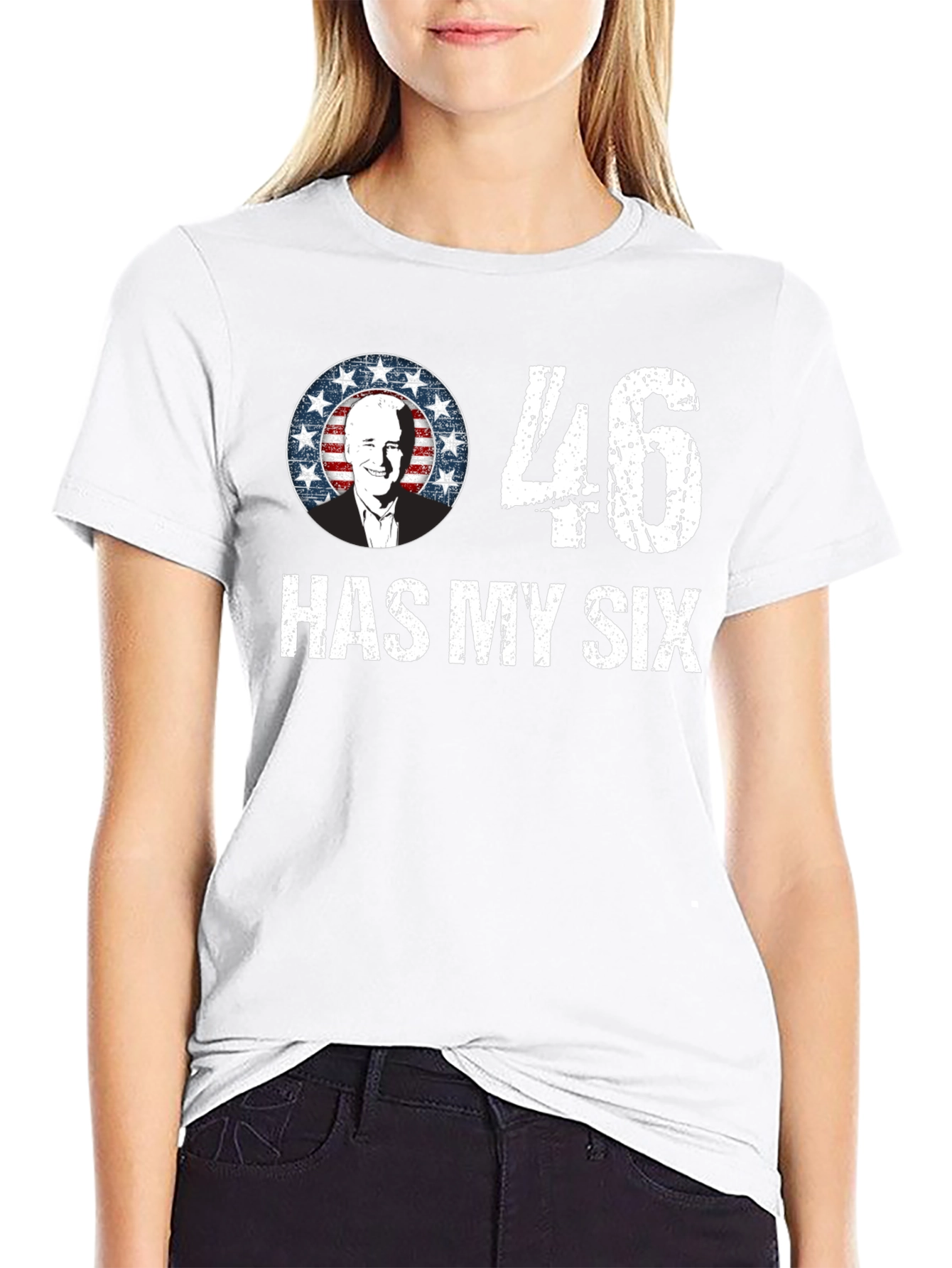 46 Has My Six Political Graphic T-Shirt
